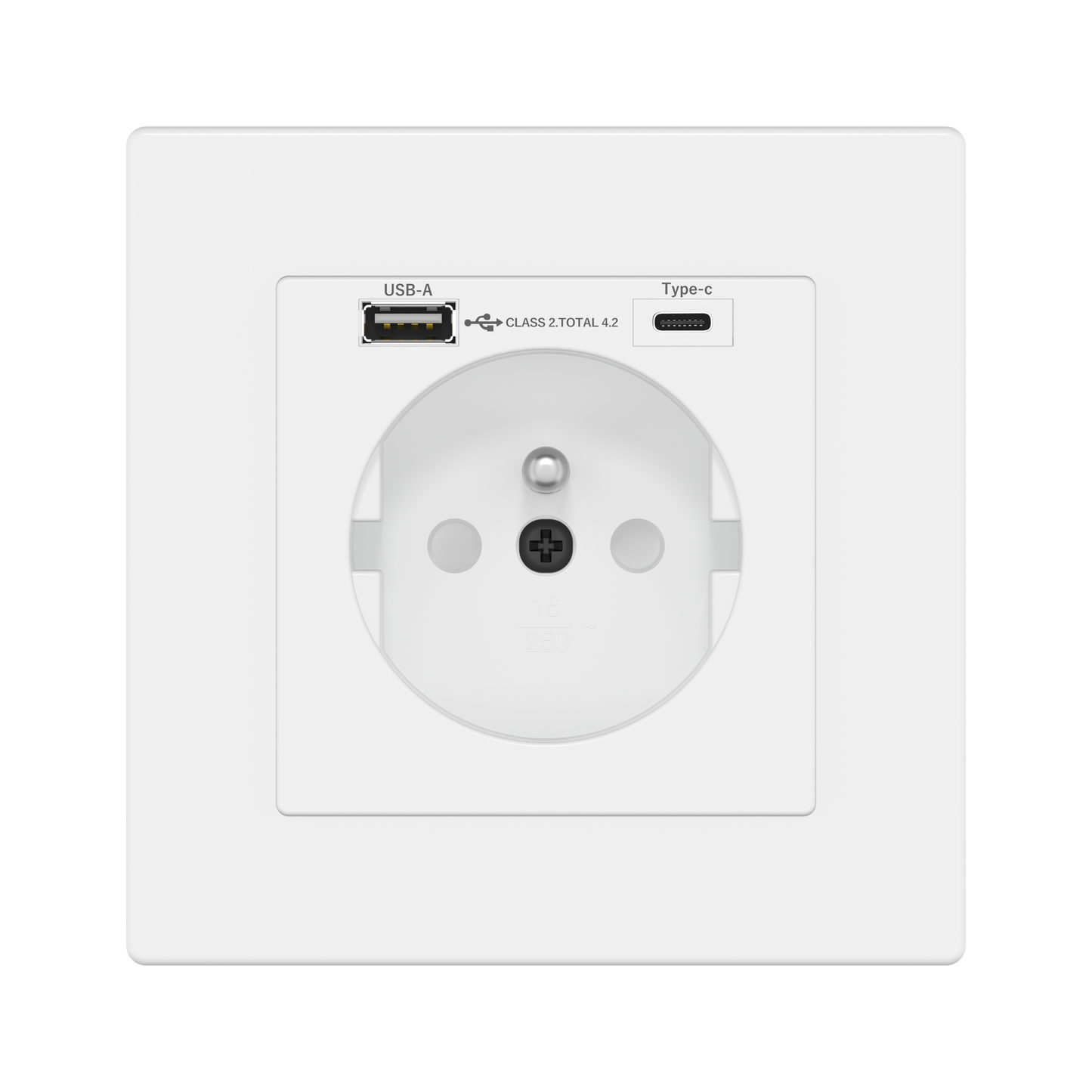 Prise USB avec USB-A & USB-C (4.2A)