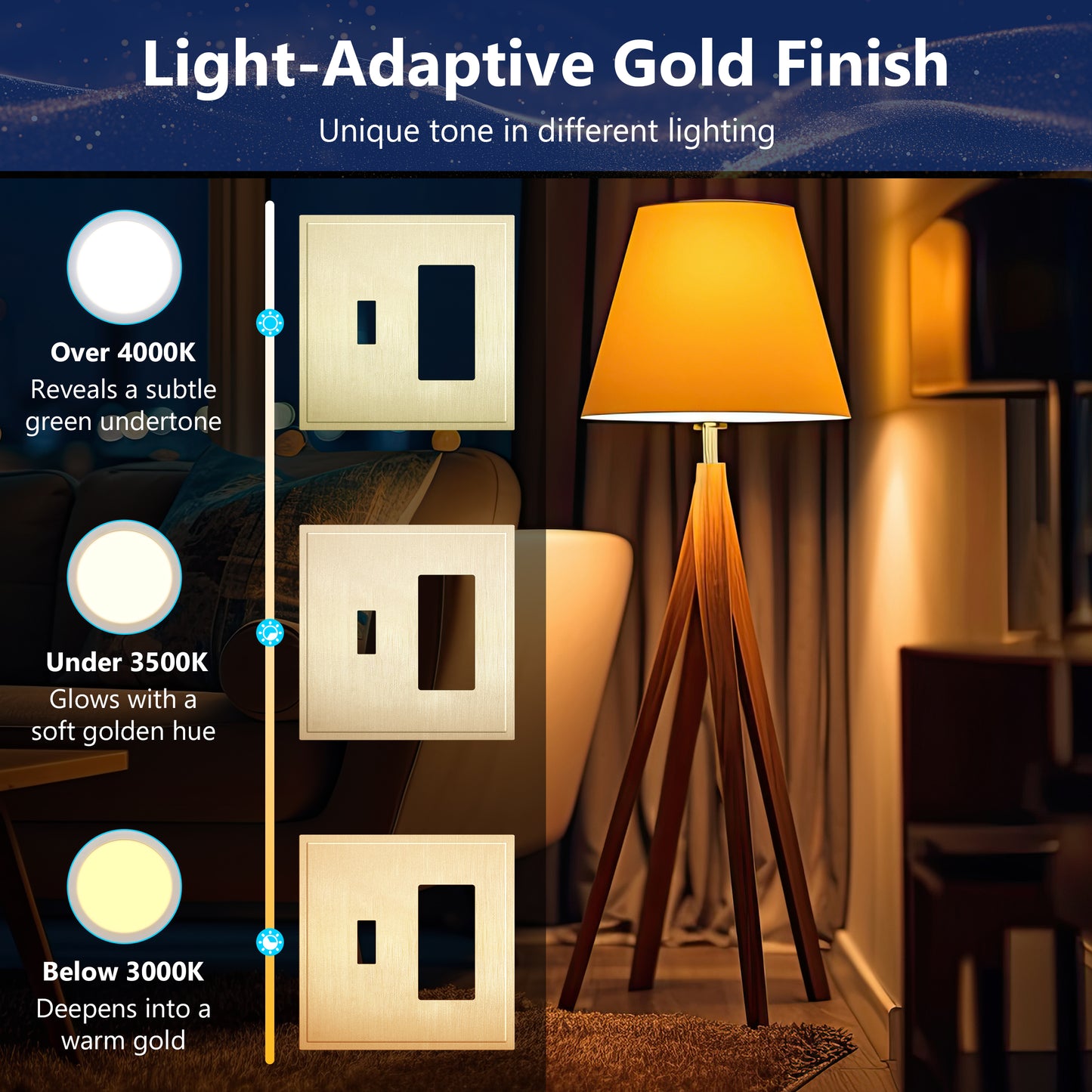Screwless Toggle & Decorator Wall Plate, 2 Gang