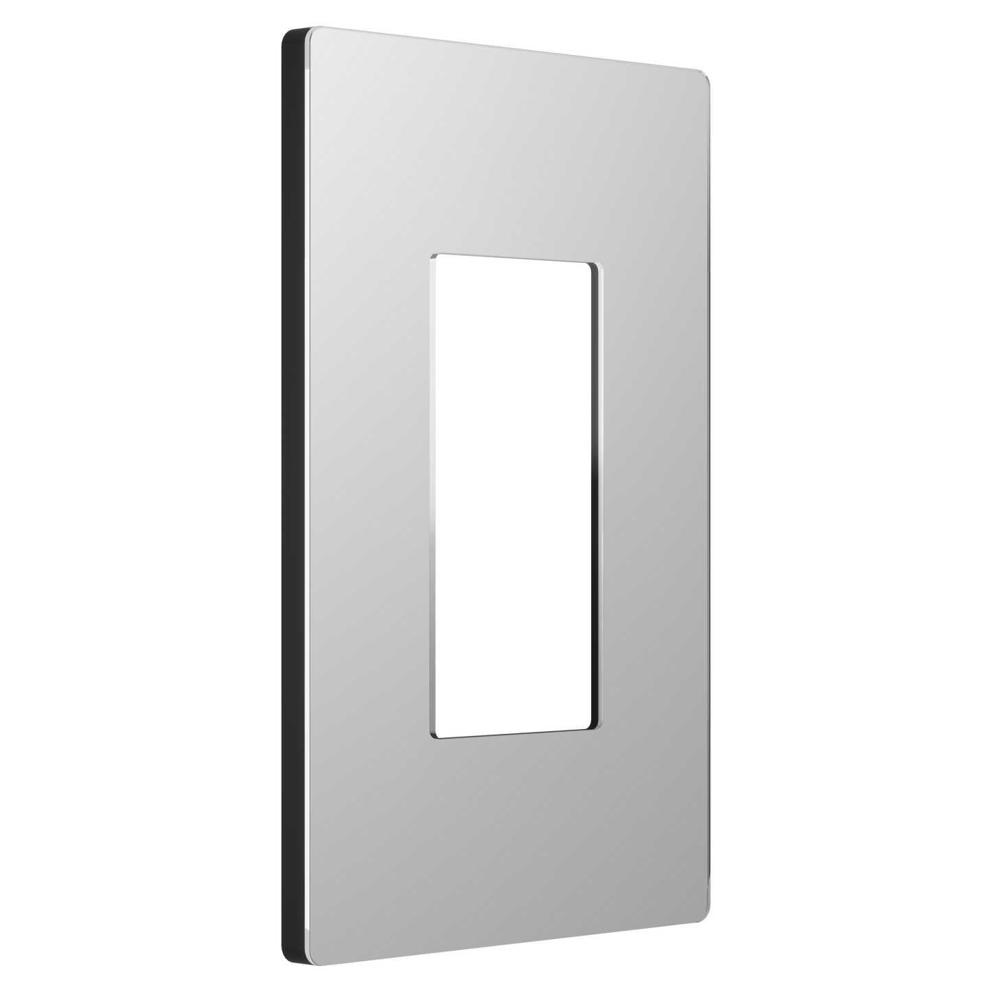 Screwless Acrylic Decorator Wall Plate, 1-Gang, Mid-Size