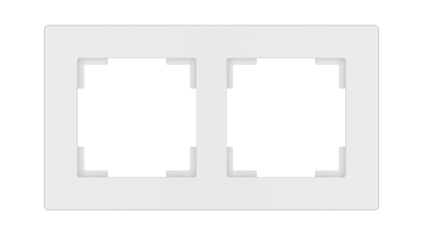2-fach Abdeckrahmen