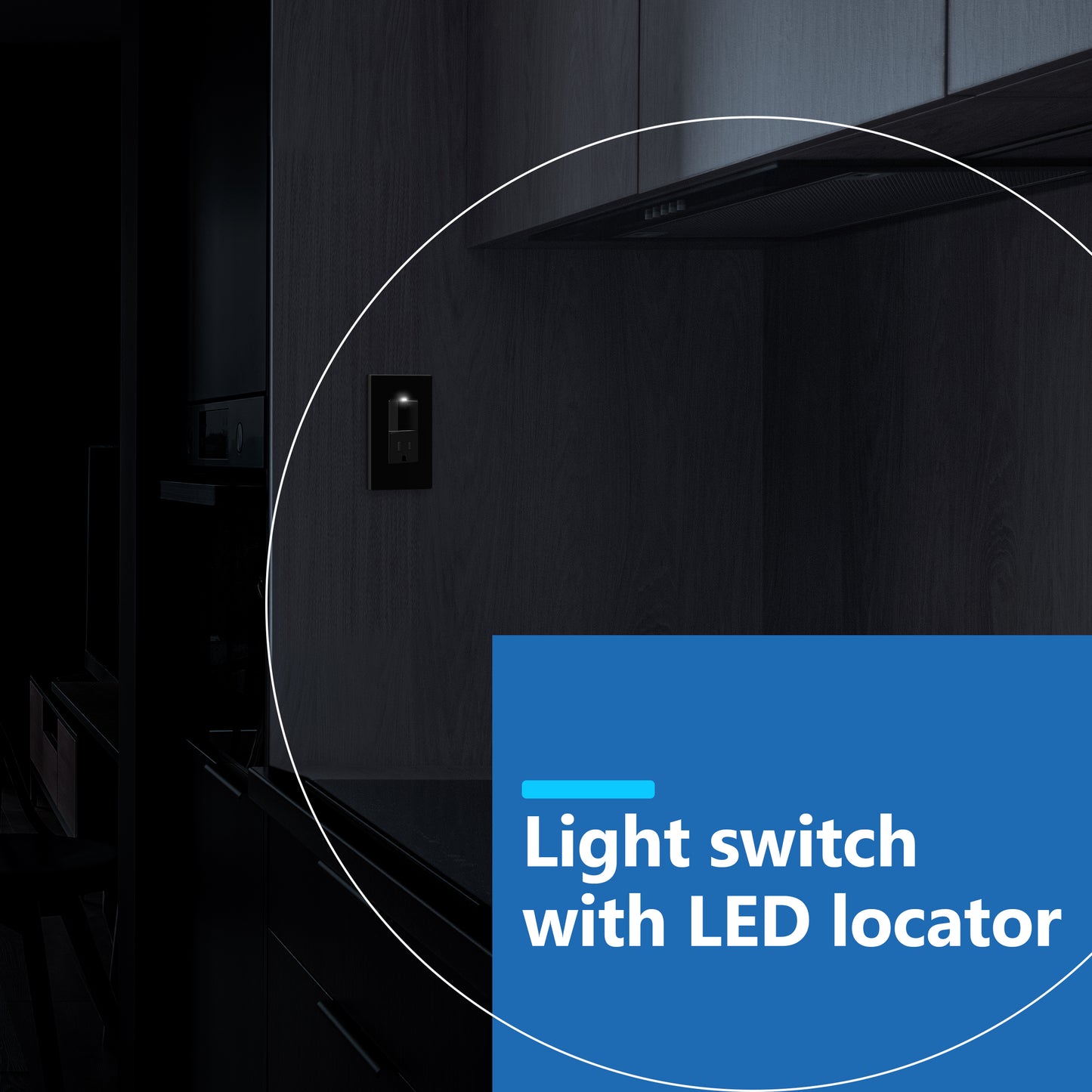 Decorator Switch and 15A Outlet Combination Device, 15A Single-Pole Paddle Light Switch & 15A Tamper Resistant Outlet, Built-in LED Locator