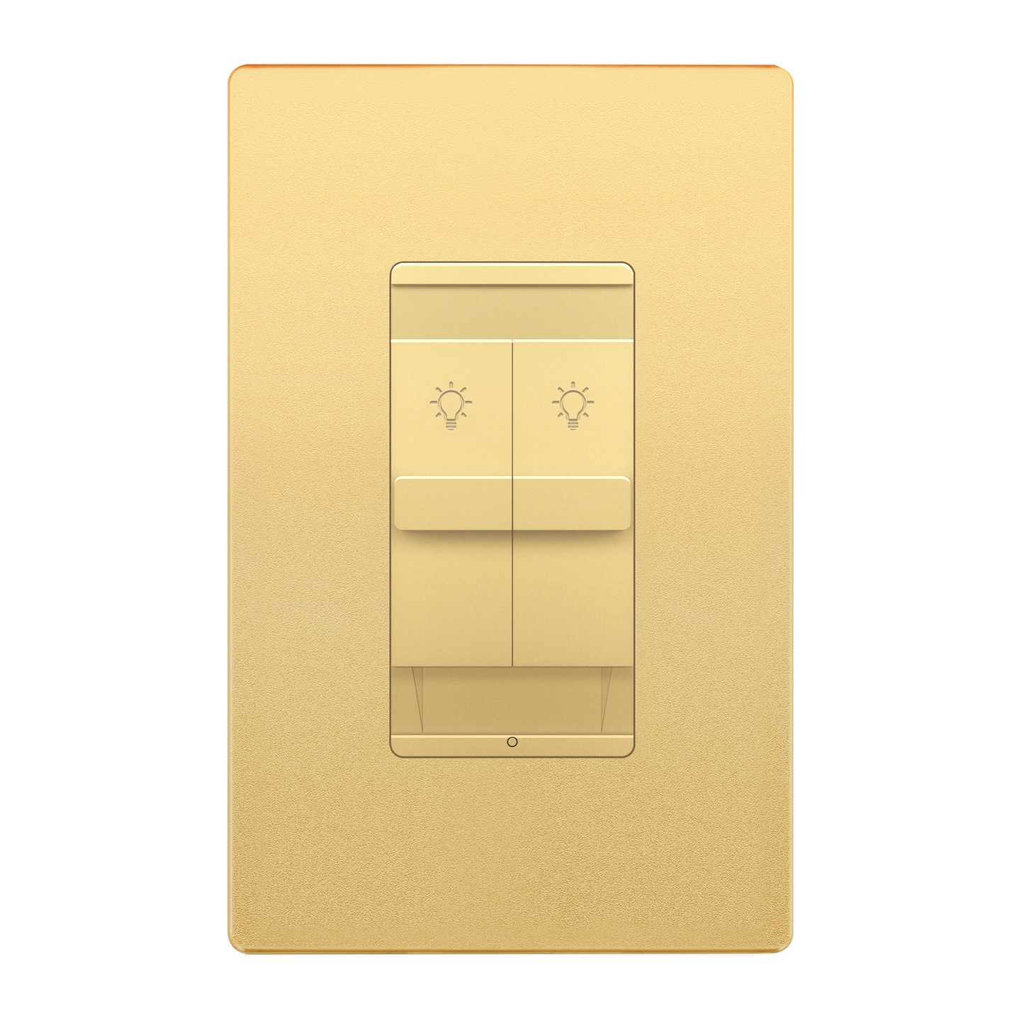 Combination Dual LED Dimmer Light Switch, Single-Pole, No Neutral Required, Wall Plate Included