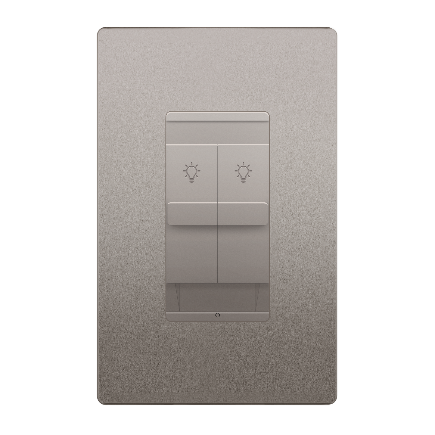 Combination Dual LED Dimmer Light Switch, Single-Pole, No Neutral Required, Wall Plate Included