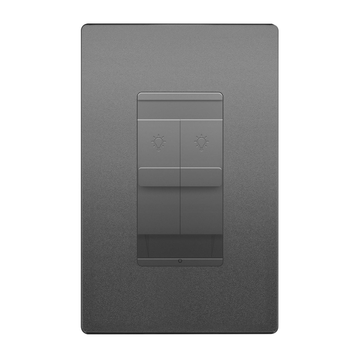 Combination Dual LED Dimmer Light Switch, Single-Pole, No Neutral Required, Wall Plate Included