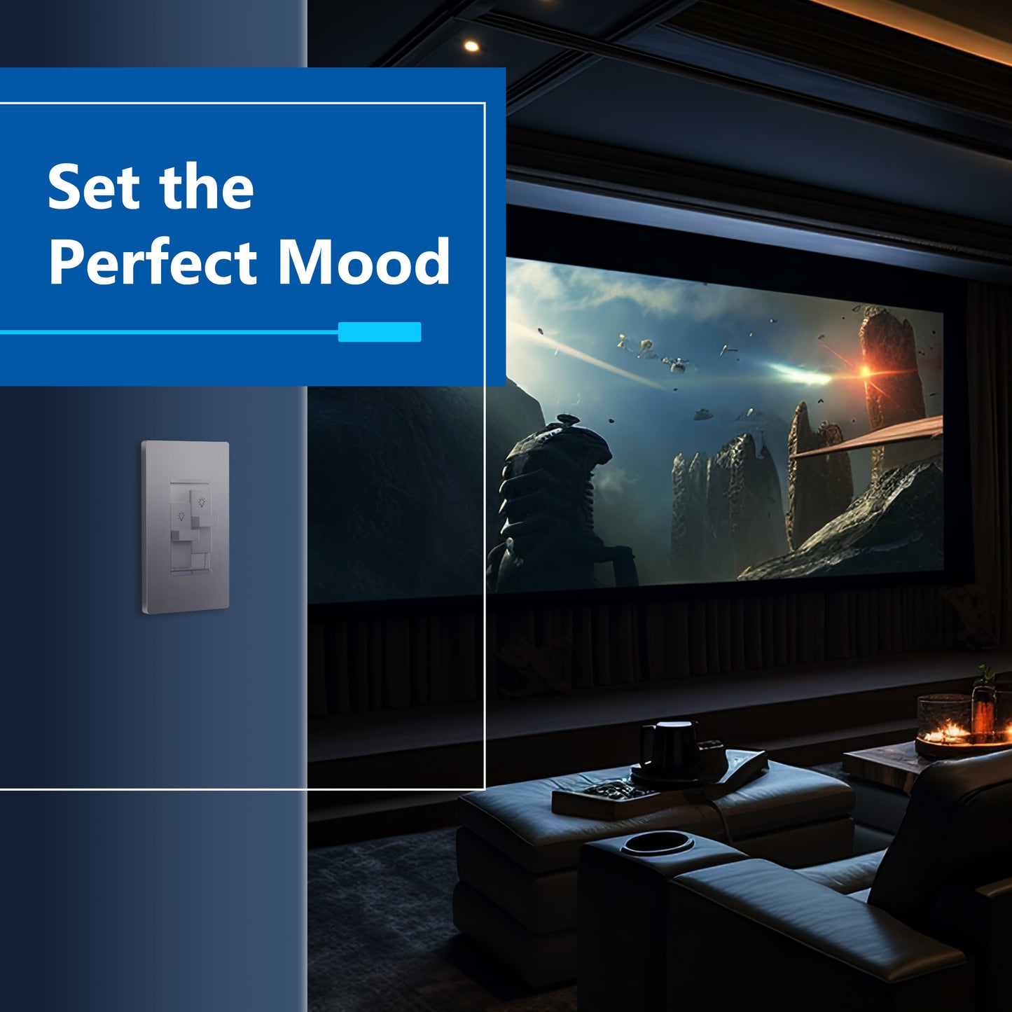 Combination Dual LED Dimmer Light Switch, Single-Pole, No Neutral Required, Wall Plate Included