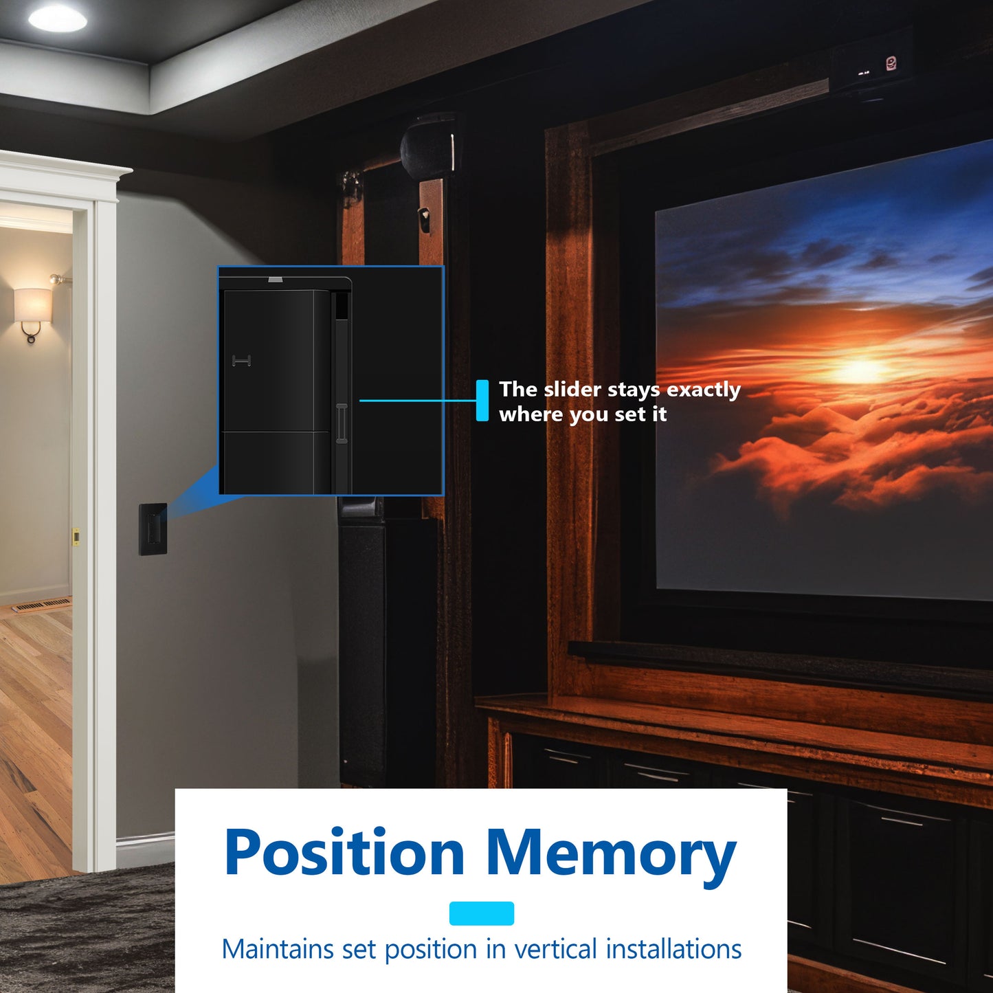 Dual Rocker Light Switch and Slide LED Dimmer, Combination Light Switch and Dimmer, Single-Pole, No Neutral Required, Wall Plate Included
