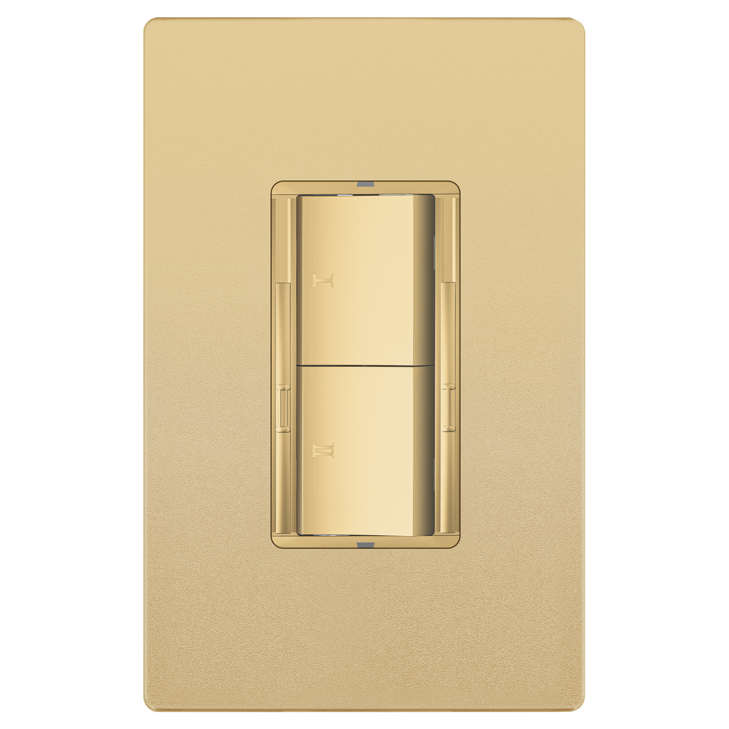 Dual Rocker Light Switch and Slide LED Dimmer, Combination Light Switch and Dimmer, Single-Pole, No Neutral Required, Wall Plate Included