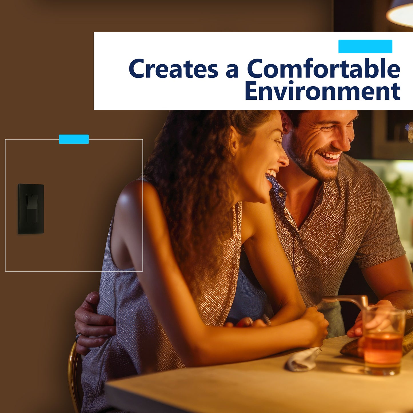 Decorator LED Dimmer Paddle Switch, 1-Pole or 3-Way, 2-Wire, 300W LED/CFL, 600W Incandescent/Halogen, LED Locator, No Neutral Required, UL-Listed, Wall Plate Included