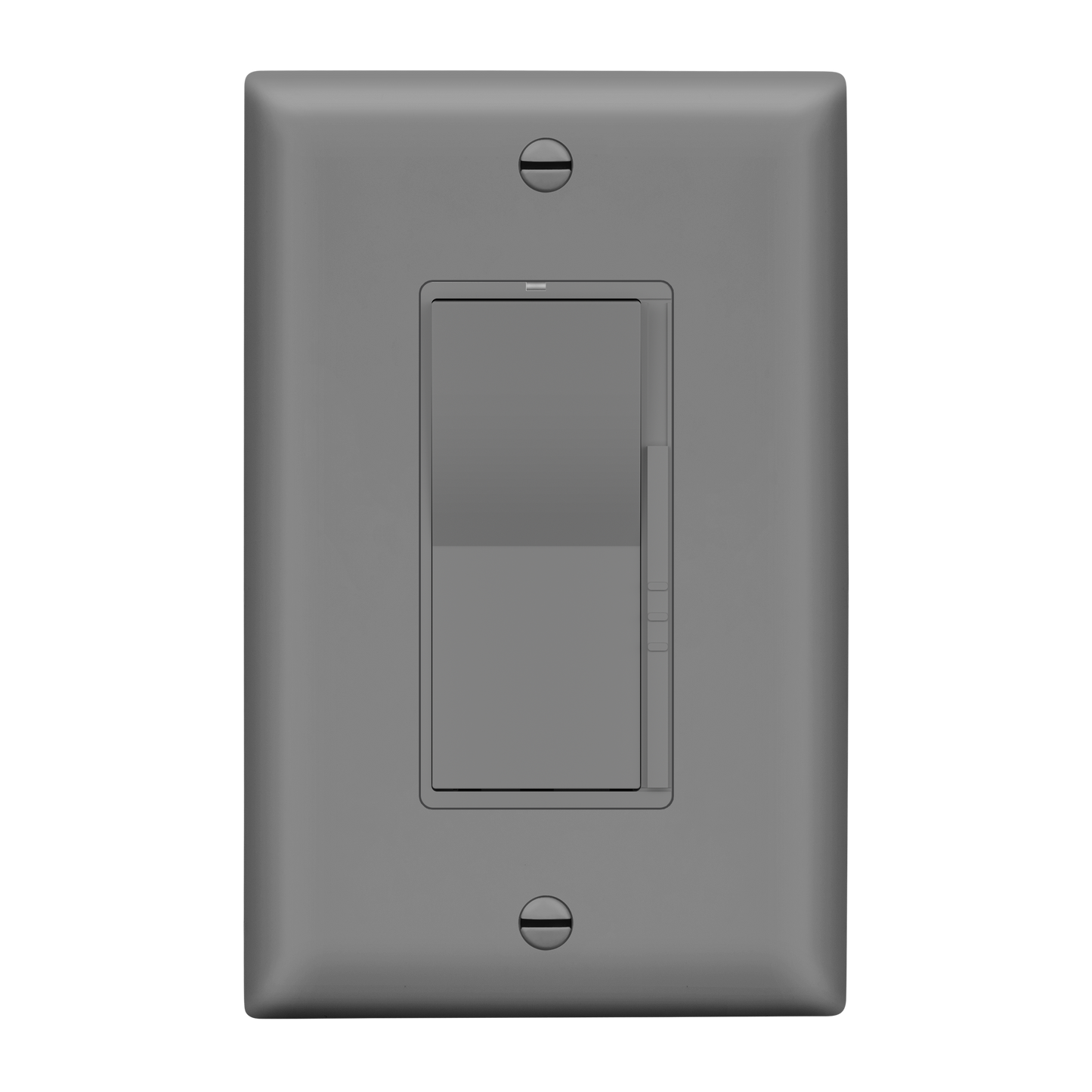 Decorator LED Dimmer Paddle Switch, 1-Pole or 3-Way, 2-Wire, 300W LED/CFL, 600W Incandescent/Halogen, LED Locator, No Neutral Required, UL-Listed, Wall Plate Included