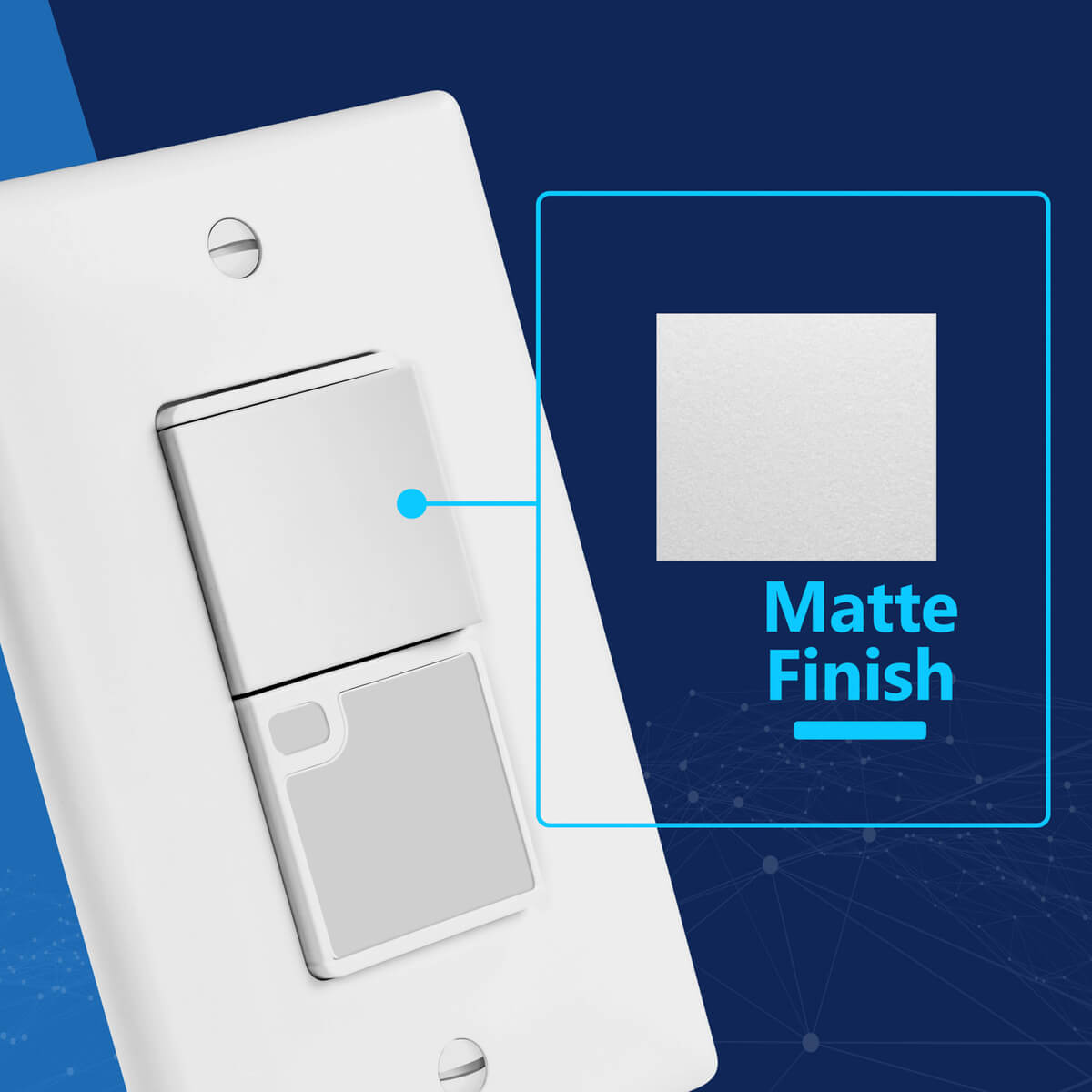 Decorator Guide Light Paddle Switch with Daylight Sensor, 3-Way or Single-Pole Light Switch, LED Guide Light, Wall Plate Included