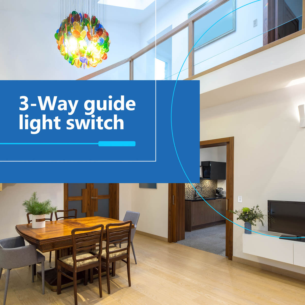 Decorator Guide Light Paddle Switch with Daylight Sensor, 3-Way or Single-Pole Light Switch, LED Guide Light, Wall Plate Included