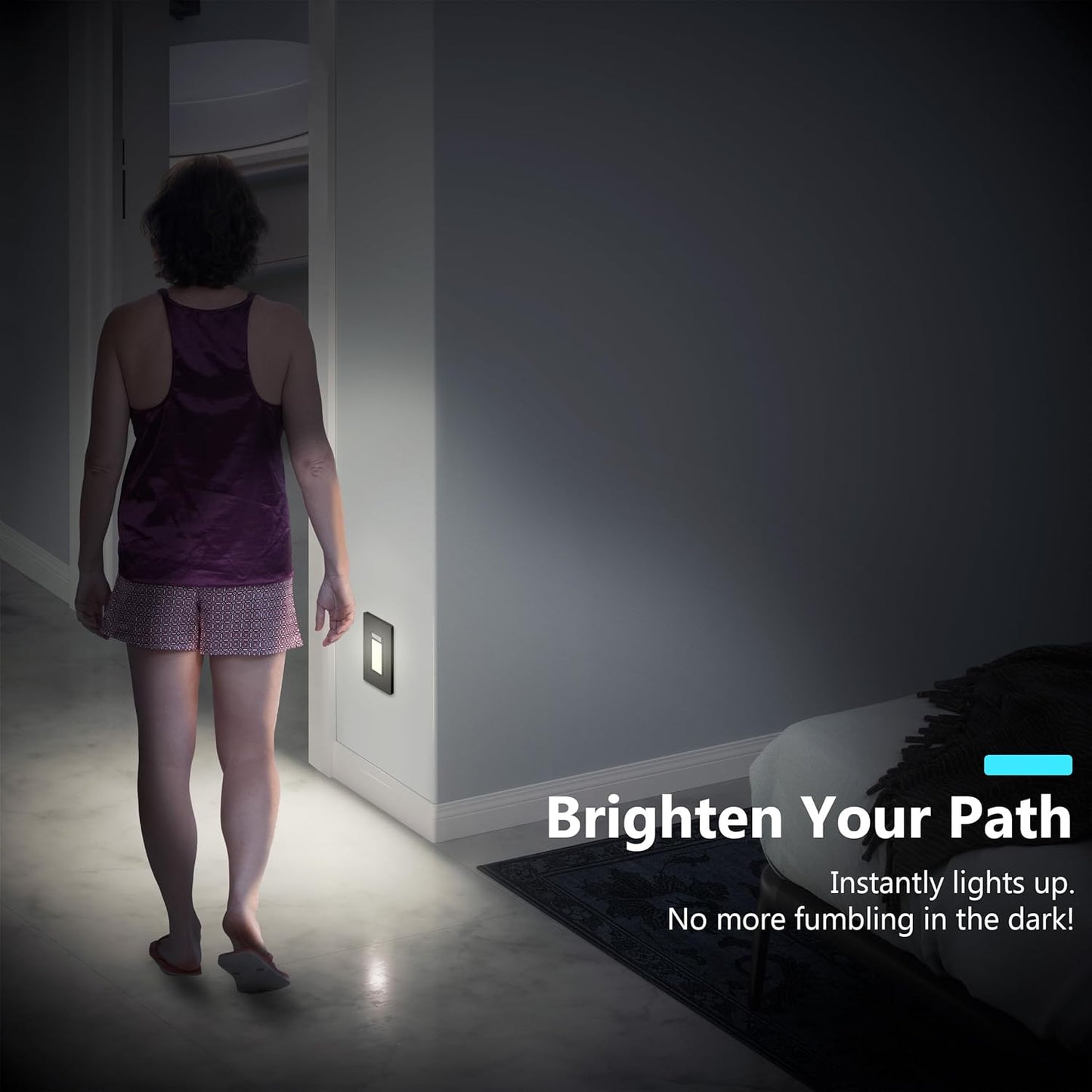 Full Guide Light with PIR Motion Sensor, Daylight Sensor, UL Listed, Wall Plate Included