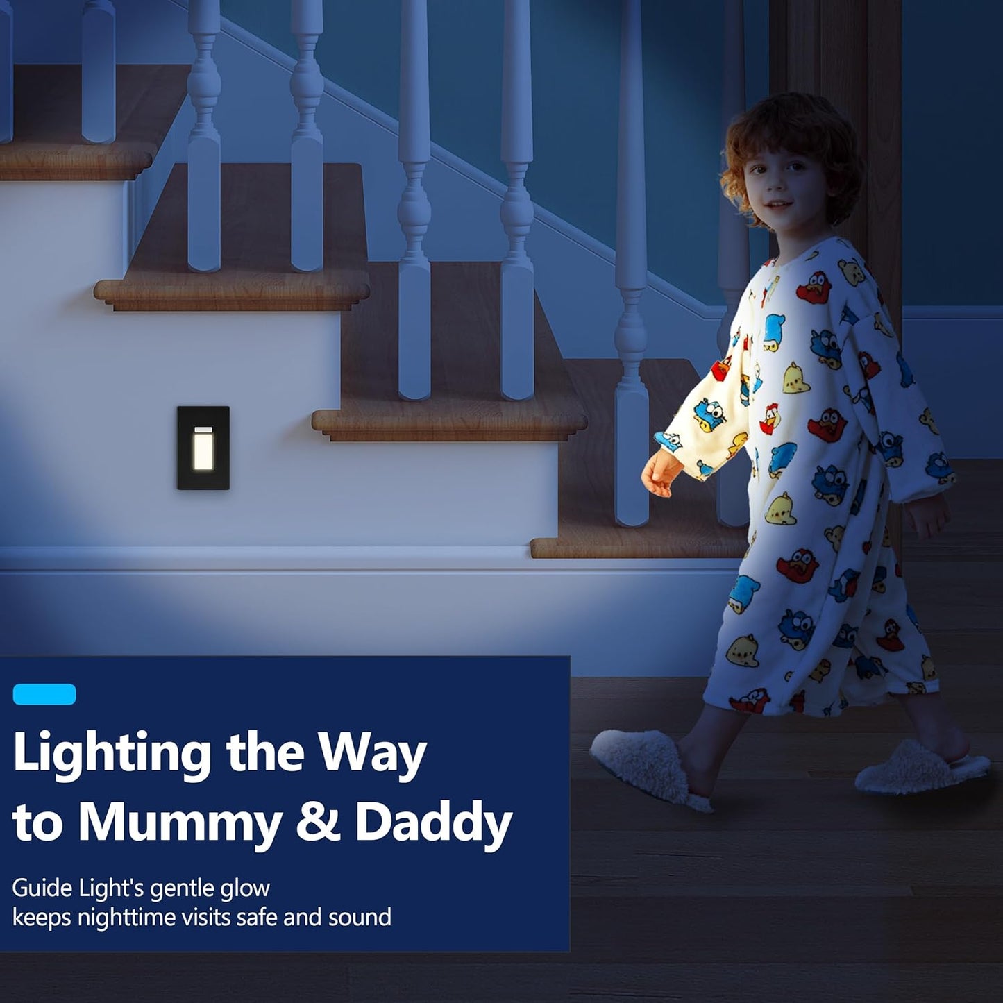 Full Guide Light with PIR Motion Sensor, Daylight Sensor, UL Listed, Wall Plate Included