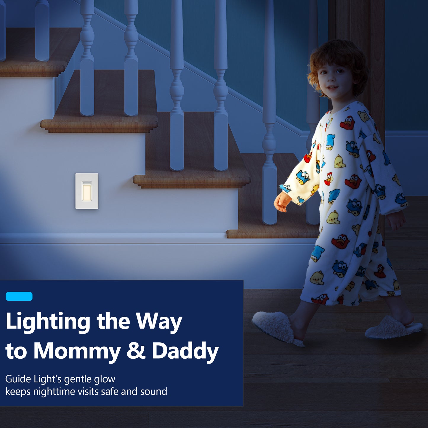 Full Guide Light with PIR Motion Sensor, Daylight Sensor, UL Listed, Wall Plate Included