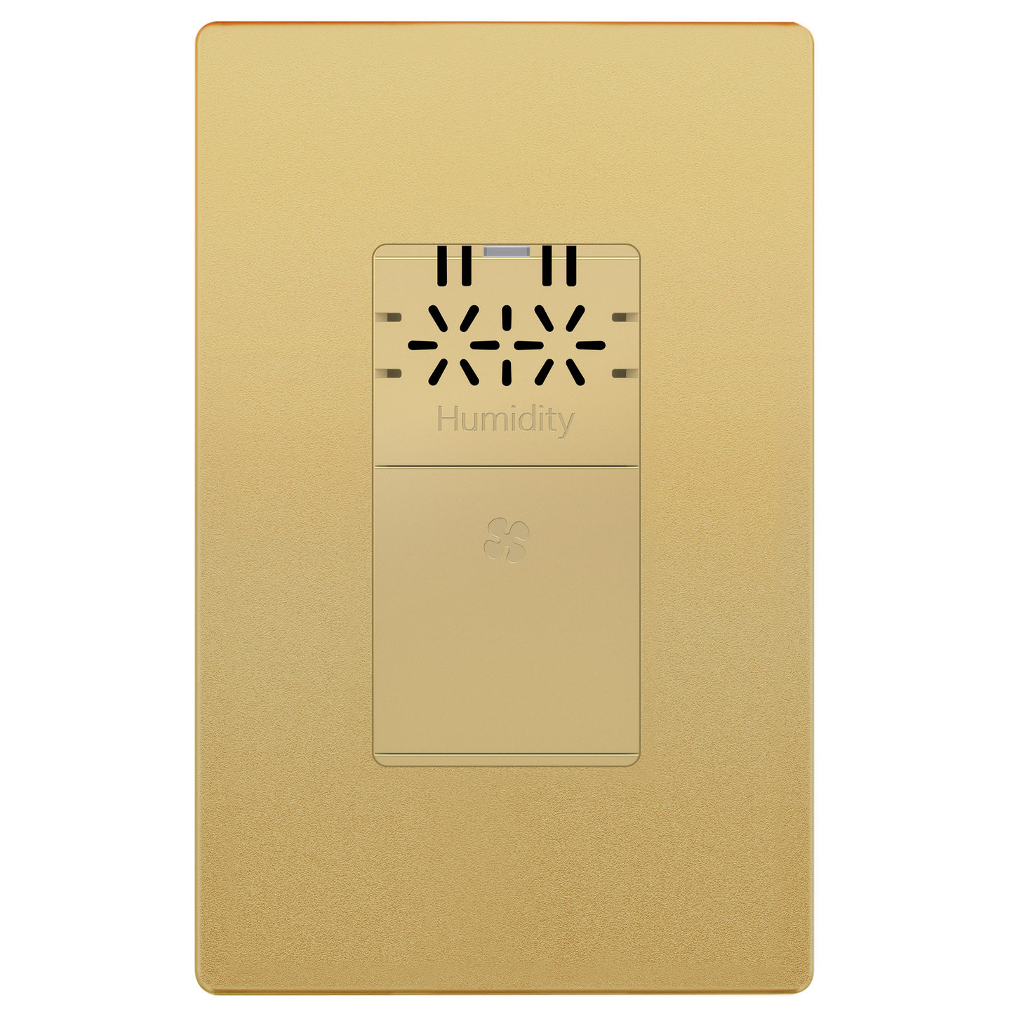 Humidity Sensor Switch, Air Circulator, No Neutral Required, Ground Required, Single-Pole, Wall Plate Included