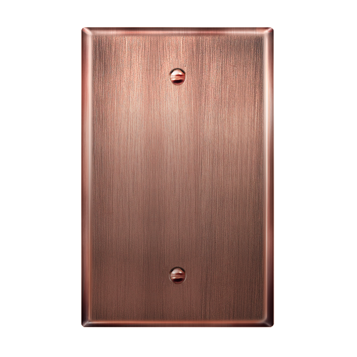 Blank Metal Wall Plate, Stainless Steel Blank Outlet Cover, Corrosion Resistant, 1-Gang, Mid-Size