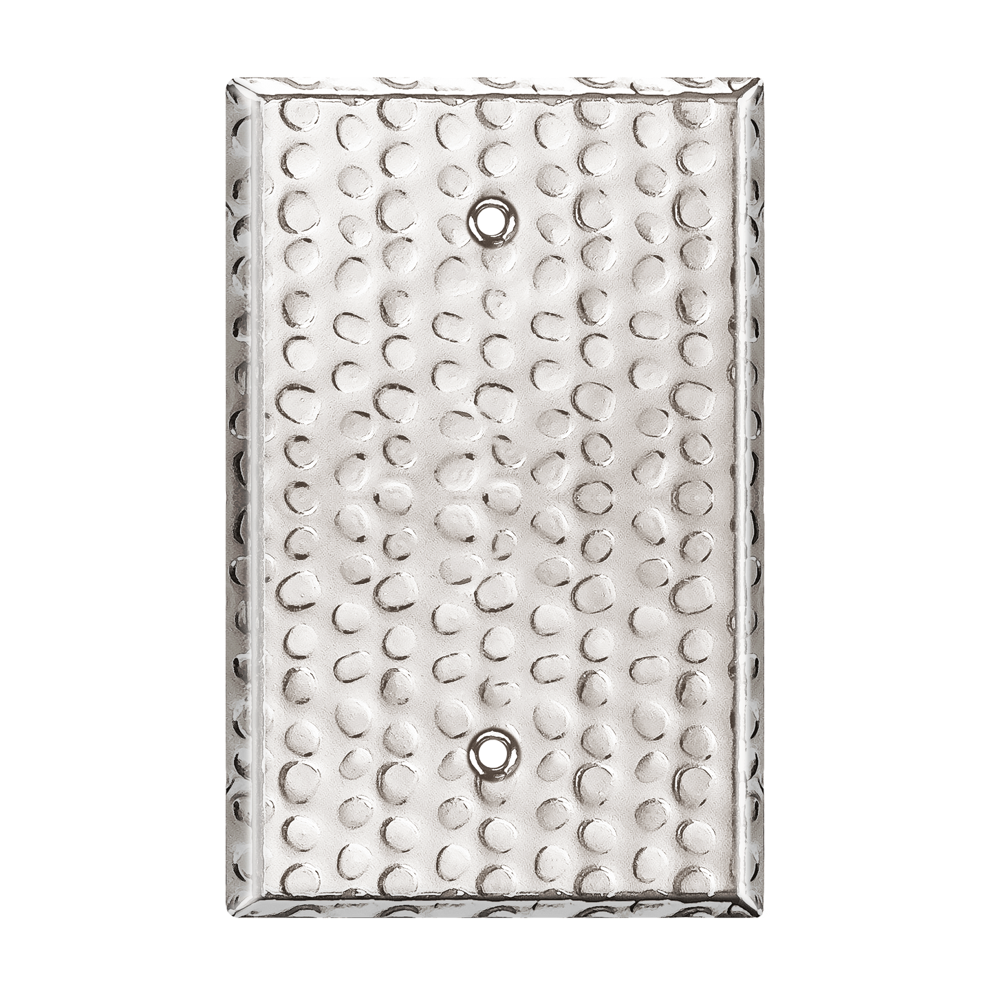 Blank Metal Wall Plate, Stainless Steel Blank Outlet Cover, Corrosion Resistant, 1-Gang, Mid-Size