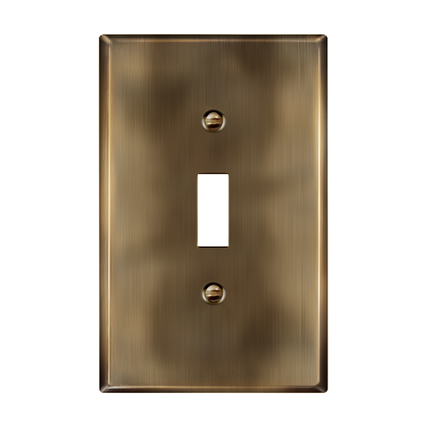 Toggle Light Switch Metal Wall Plate, Stainless Steel Switch Cover, Corrosion Resistant, 1-Gang, Mid-Size