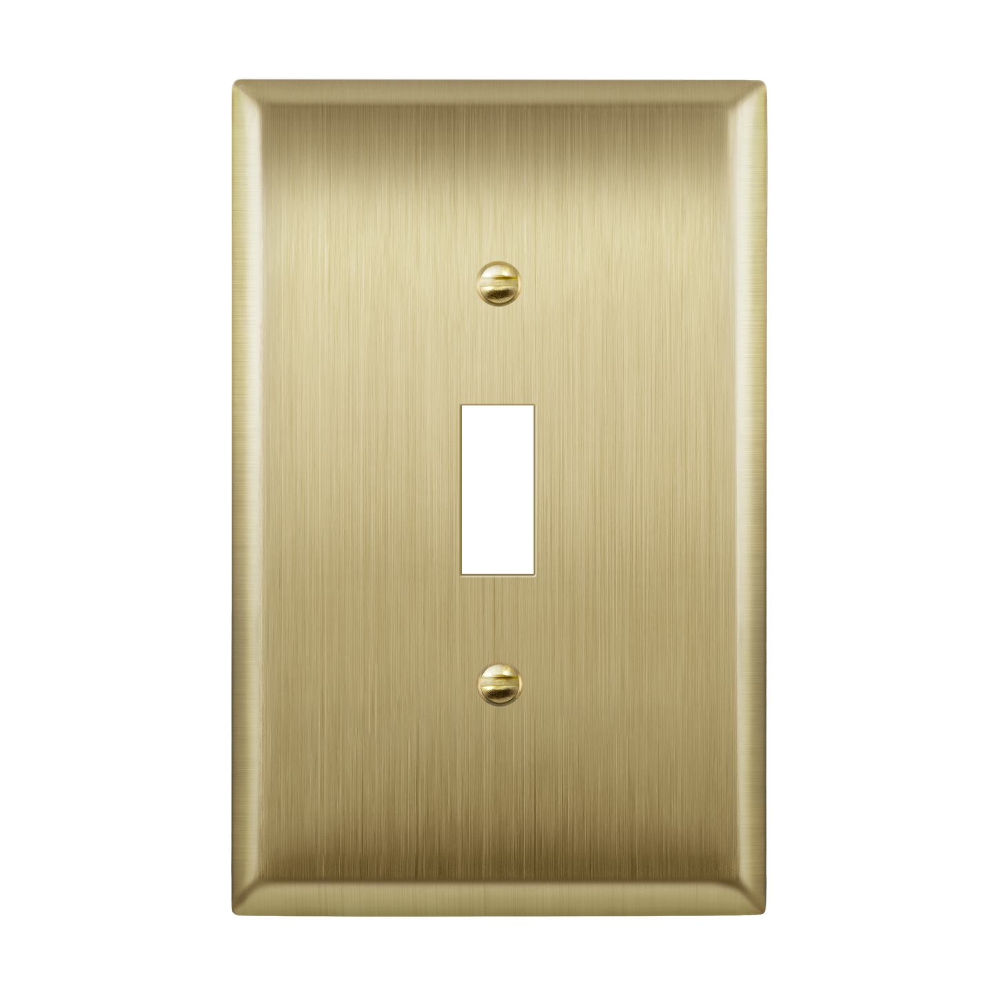 Toggle Light Switch Metal Wall Plate, Stainless Steel Switch Cover, Corrosion Resistant, 1-Gang, Mid-Size