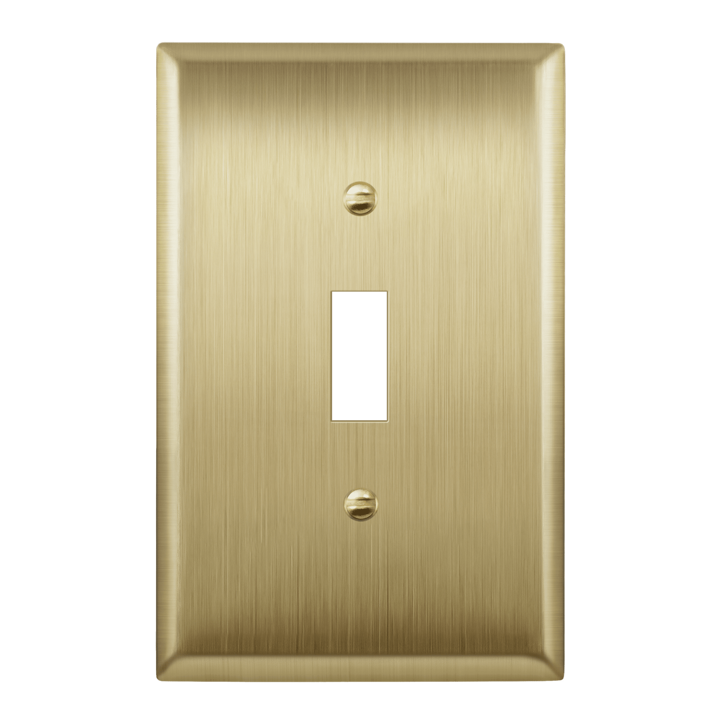 Toggle Light Switch Metal Wall Plate, Stainless Steel Switch Cover, Corrosion Resistant, 1-Gang, Mid-Size