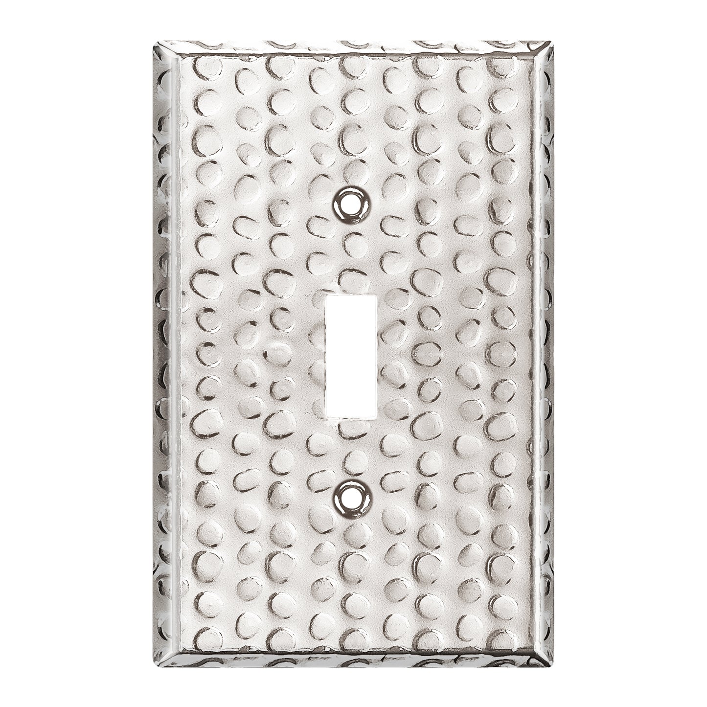 Toggle Light Switch Metal Wall Plate, Stainless Steel Switch Cover, Corrosion Resistant, 1-Gang, Mid-Size
