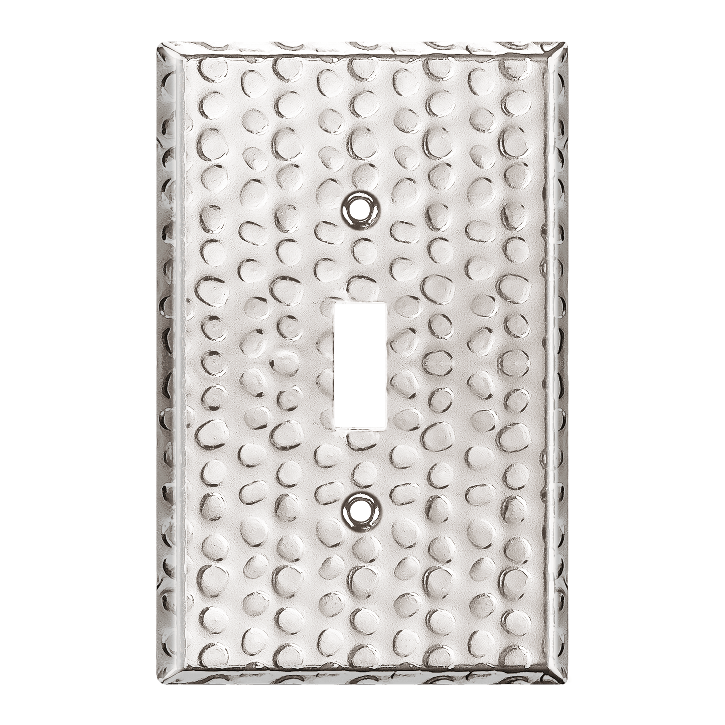 Toggle Light Switch Metal Wall Plate, Stainless Steel Switch Cover, Corrosion Resistant, 1-Gang, Mid-Size