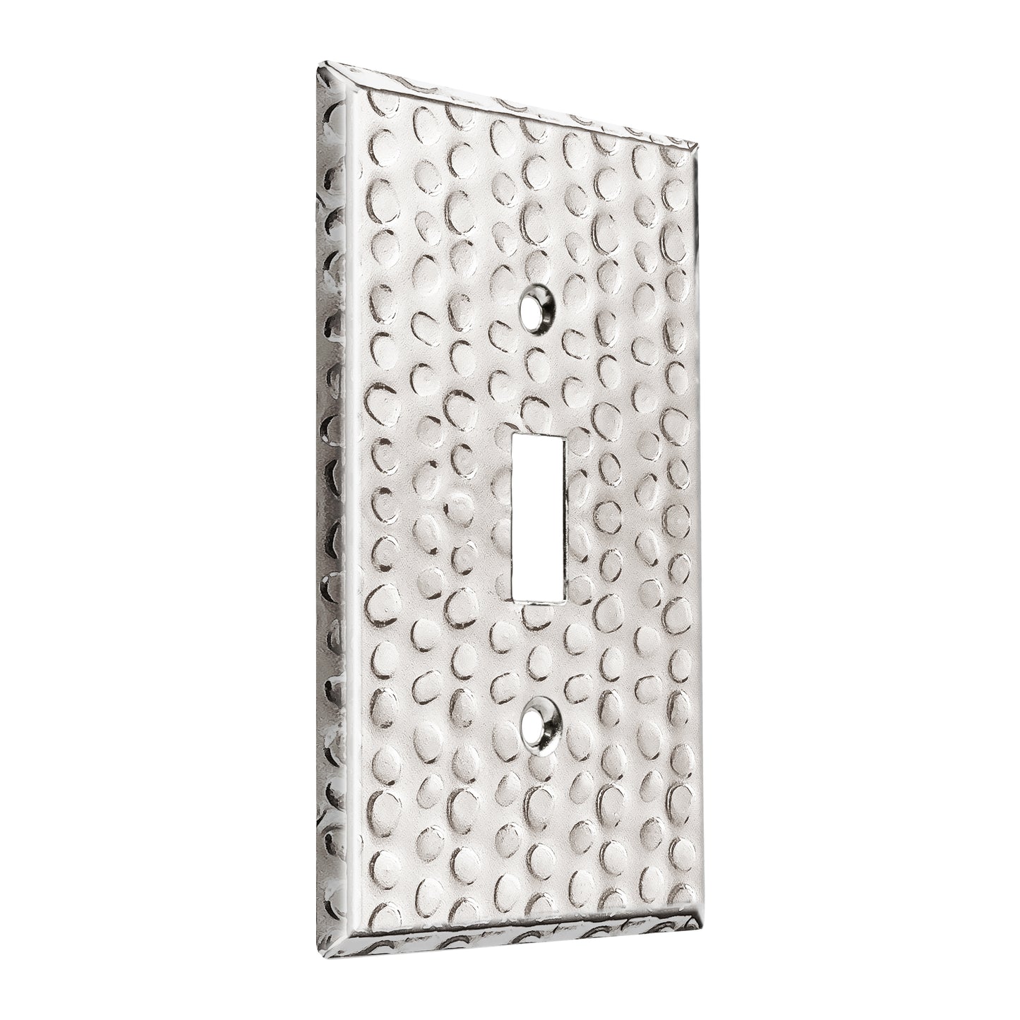 Toggle Light Switch Metal Wall Plate, Stainless Steel Switch Cover, Corrosion Resistant, 1-Gang, Mid-Size