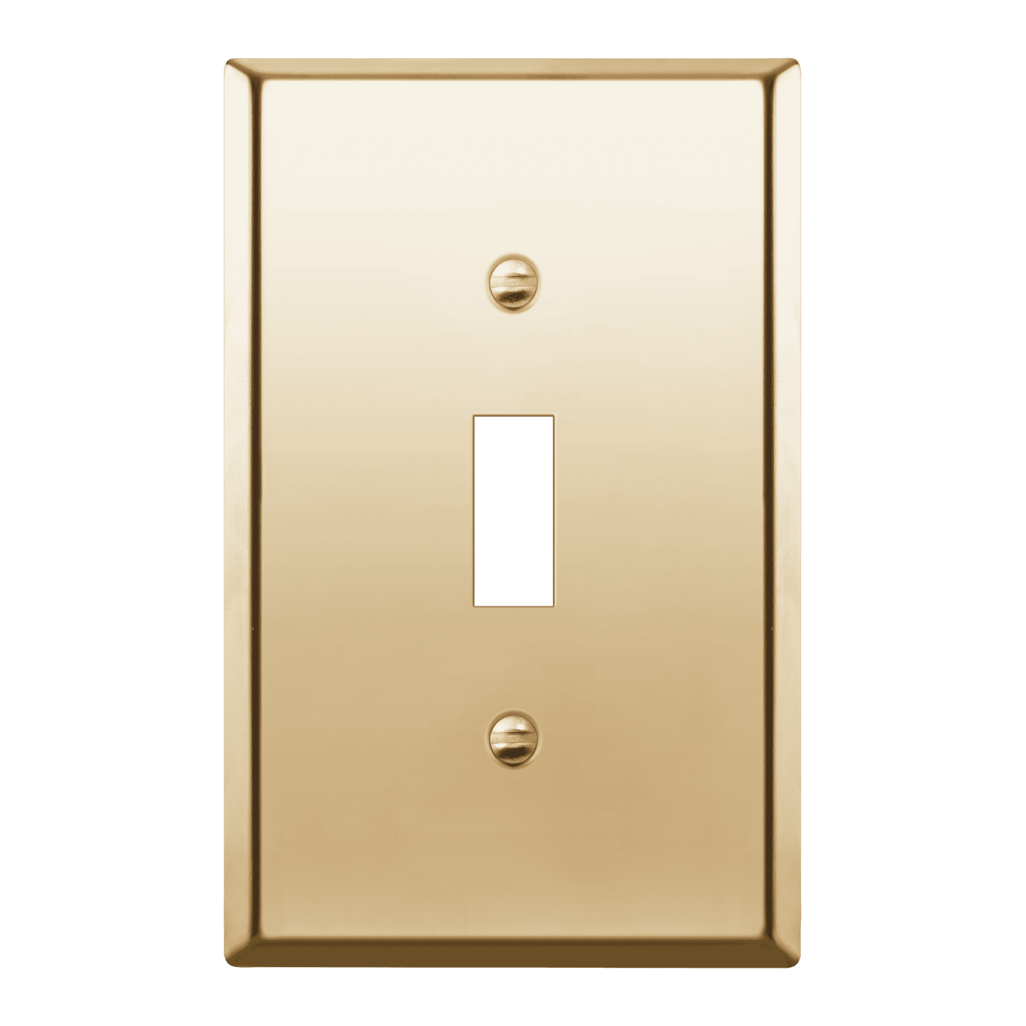 Toggle Light Switch Metal Wall Plate, Stainless Steel Switch Cover, Corrosion Resistant, 1-Gang, Mid-Size