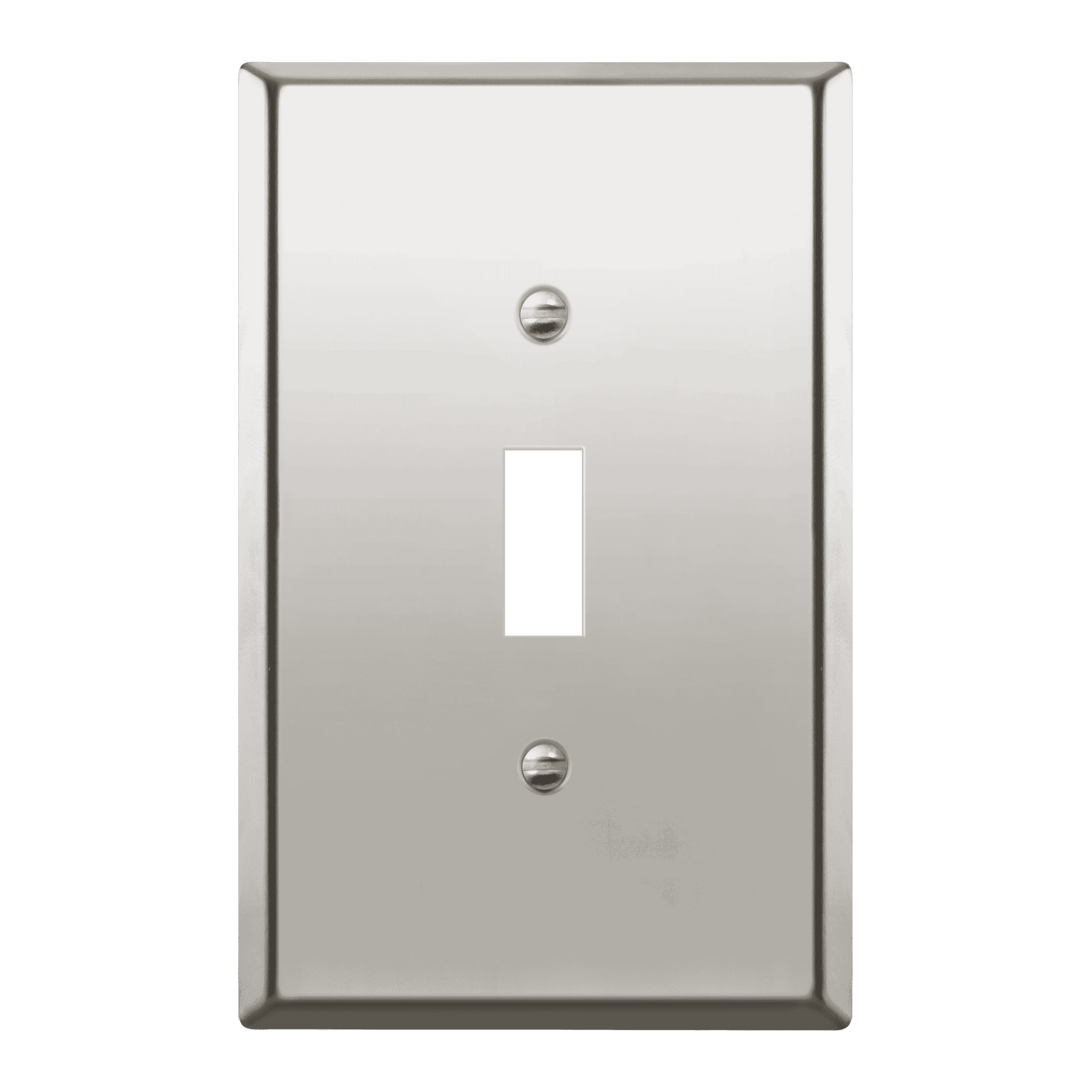 Toggle Light Switch Metal Wall Plate, Stainless Steel Switch Cover, Corrosion Resistant, 1-Gang, Mid-Size