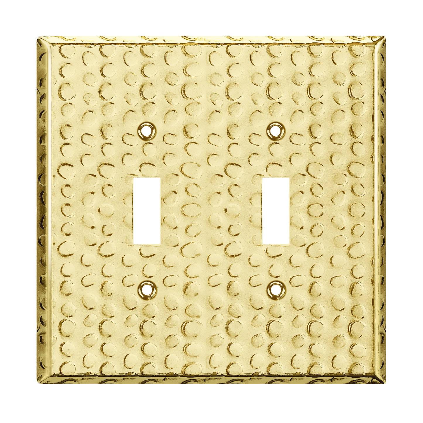 Toggle Light Switch Metal Wall Plate, Stainless Steel Switch Cover, Corrosion Resistant, 2-Gang, Mid-Size