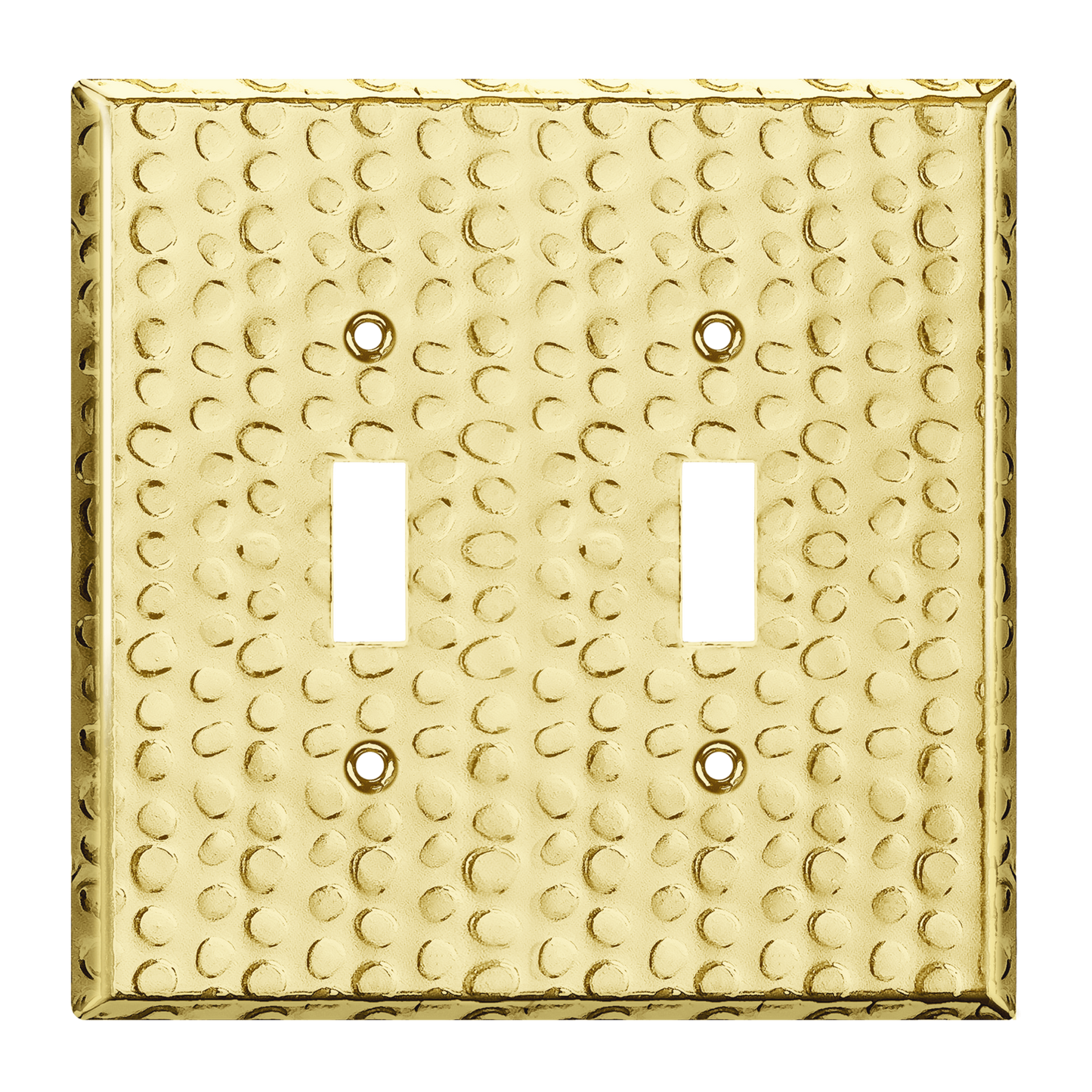 Toggle Light Switch Metal Wall Plate, Stainless Steel Switch Cover, Corrosion Resistant, 2-Gang, Mid-Size