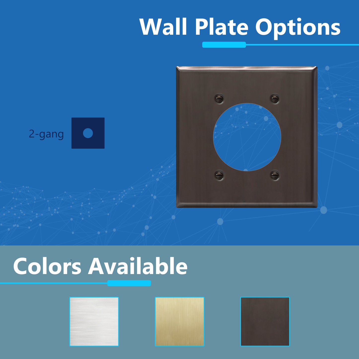 NEMA 14-50R Single Receptacle Wall Plate, Heavy Duty, Stainless Steel, Corrosive Resistant, EV Charger Outlet Cover, 1-Gang