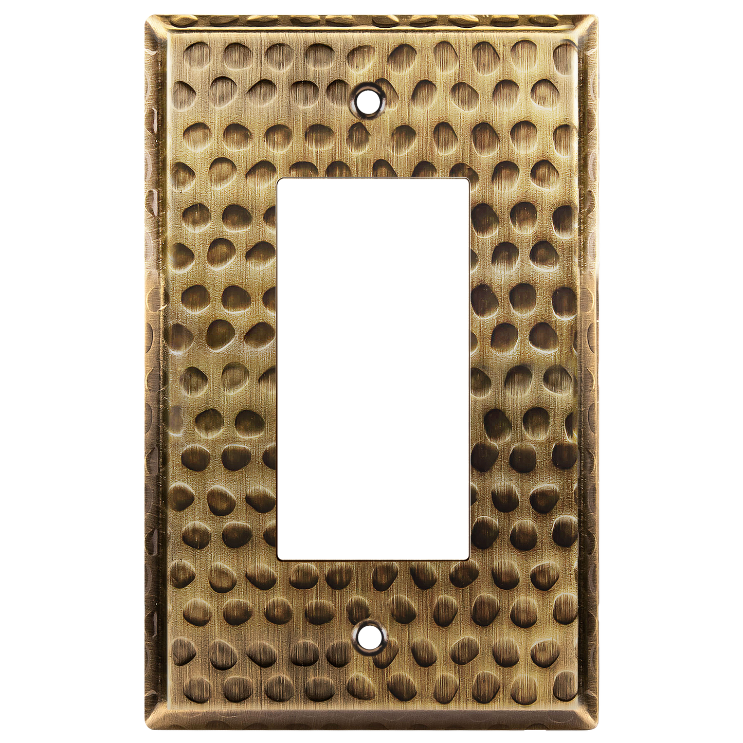 Decorator Switch or Receptacle Metal Wall Plate, Stainless Steel Outlet Cover, Corrosion Resistant, 1-Gang, Mid-Size