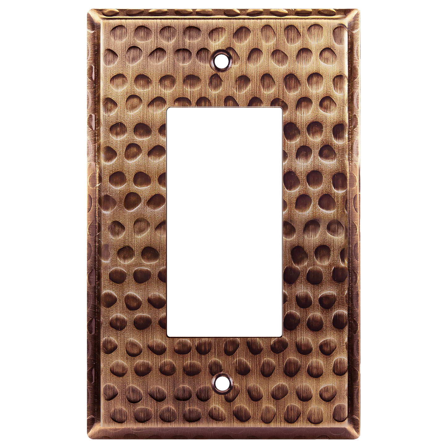 Decorator Switch or Receptacle Metal Wall Plate, Stainless Steel Outlet Cover, Corrosion Resistant, 1-Gang, Mid-Size