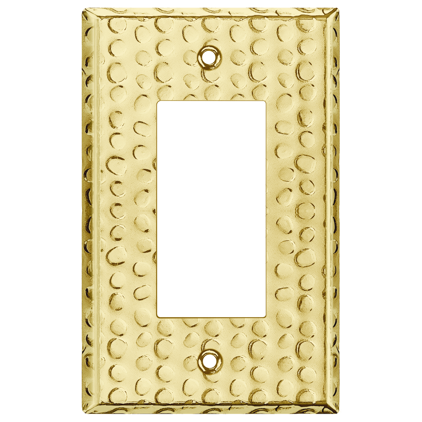 Decorator Switch or Receptacle Metal Wall Plate, Stainless Steel Outlet Cover, Corrosion Resistant, 1-Gang, Mid-Size