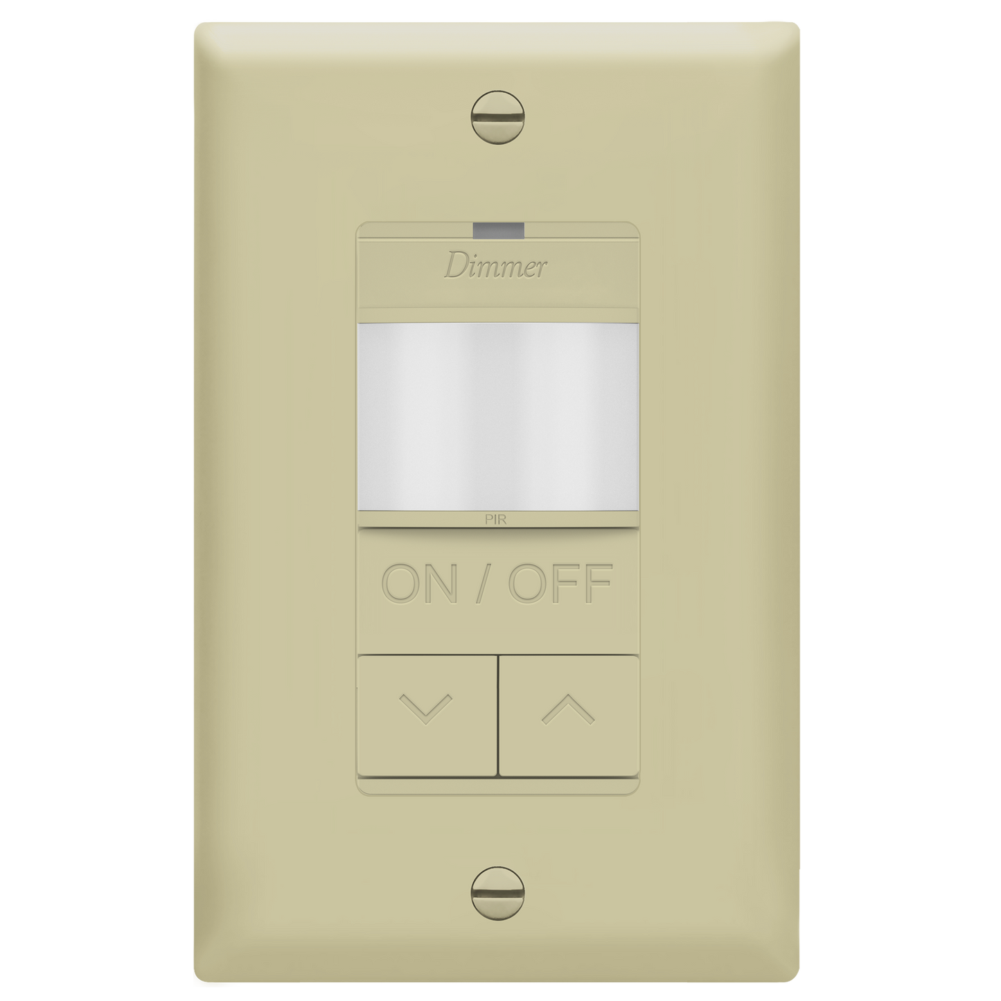 Motion Sensor Dimmer Switch, Occupancy/ Vacancy PIR Sensor, 3-Way, No Neutral Required, Wall Plate Included