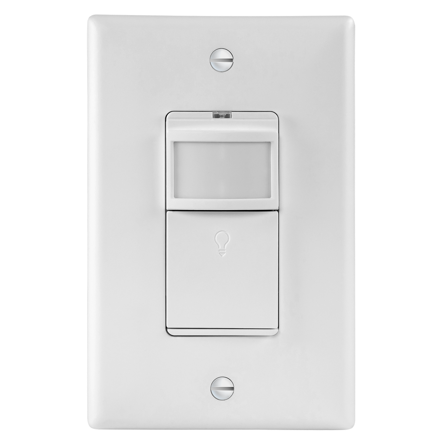 Motion Sensor Light Switch, PIR Occupancy/ Vacancy Motion Sensor, Single-Pole, No Neutral Required, Ground Wire Required, Wall Plate Included