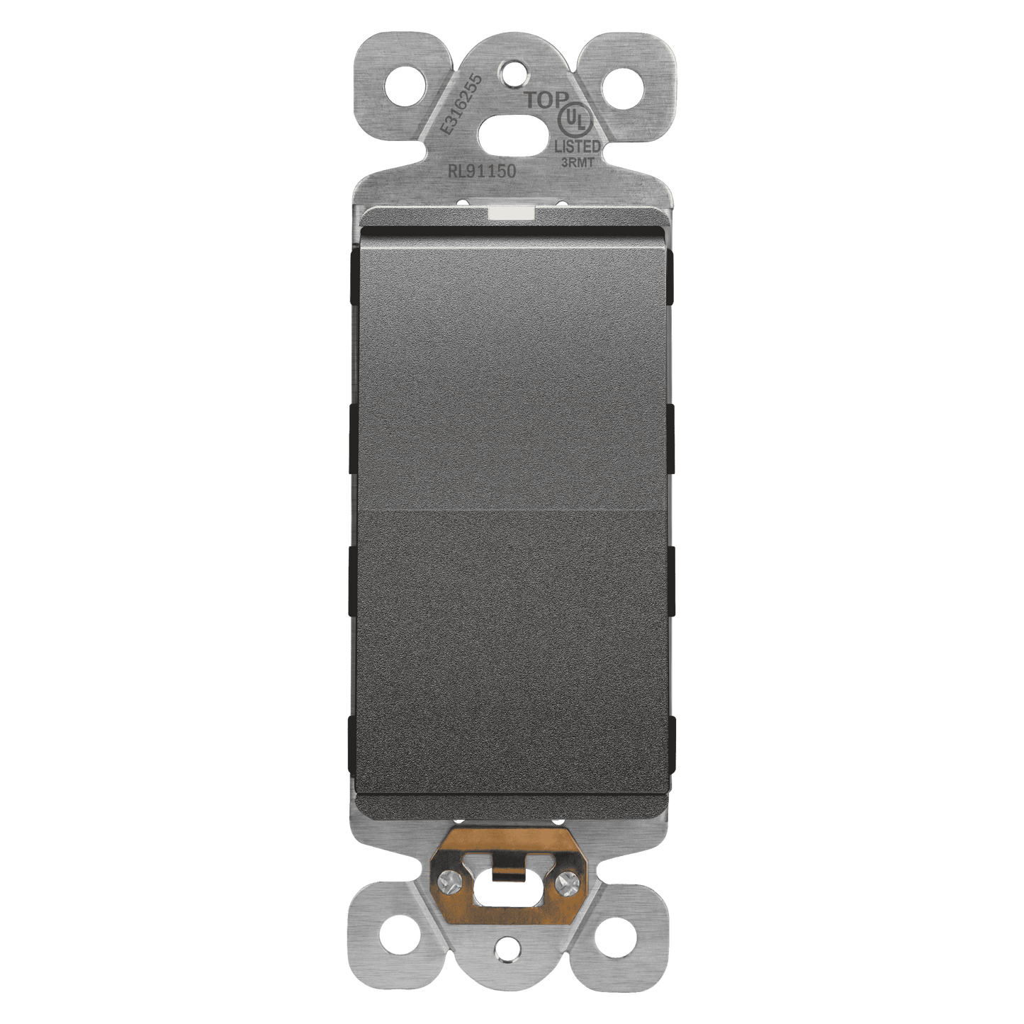 15A Decorator Paddle Light Switch with Locator Light, LED Indicator, Single-Pole, 3-Wire