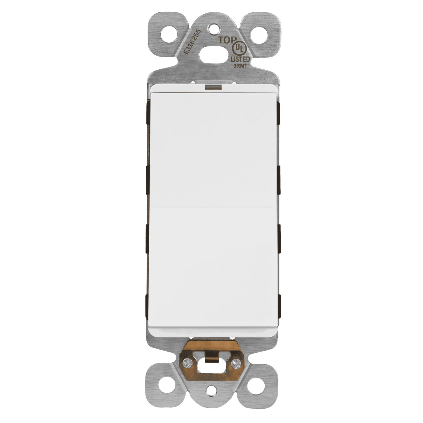15A Decorator Paddle Light Switch with Locator Light, LED Indicator, Single-Pole, 3-Wire