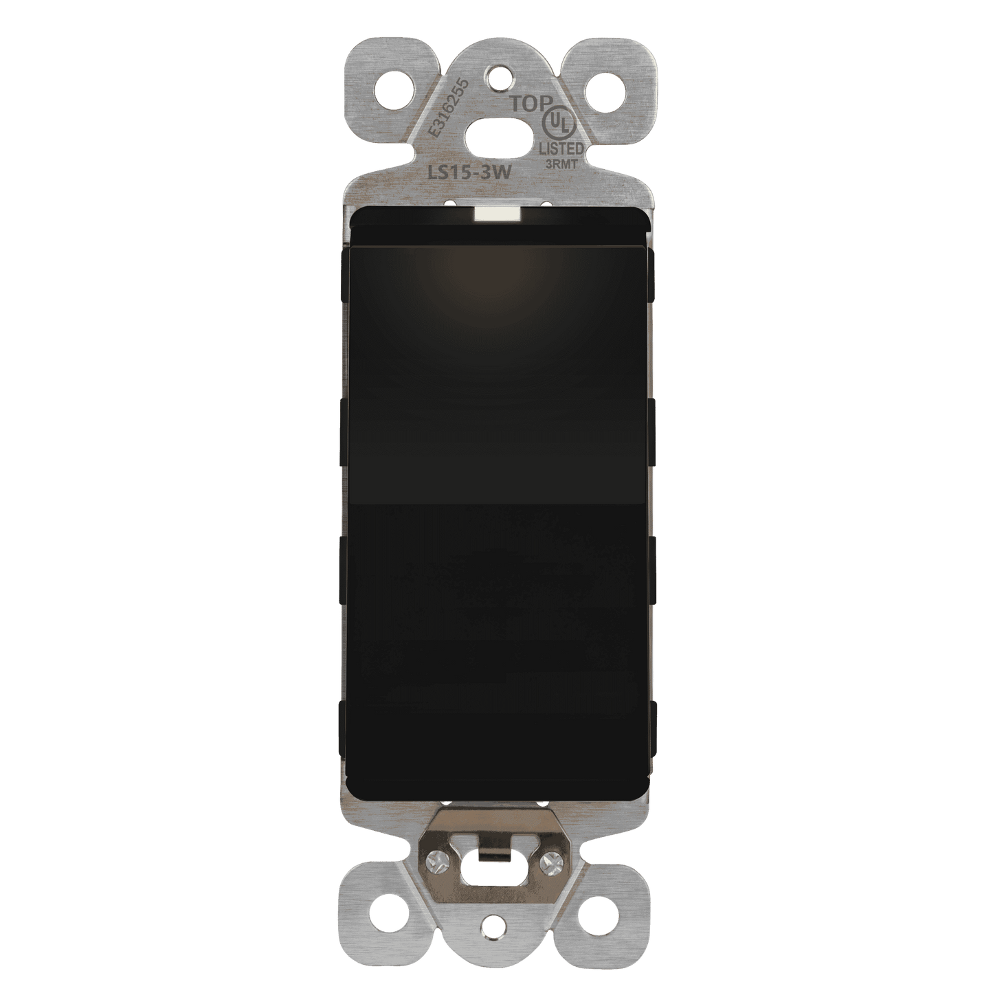 15A Decorator Paddle Light Switch with Locator Light, LED Indicator, 3-Way or Single-Pole