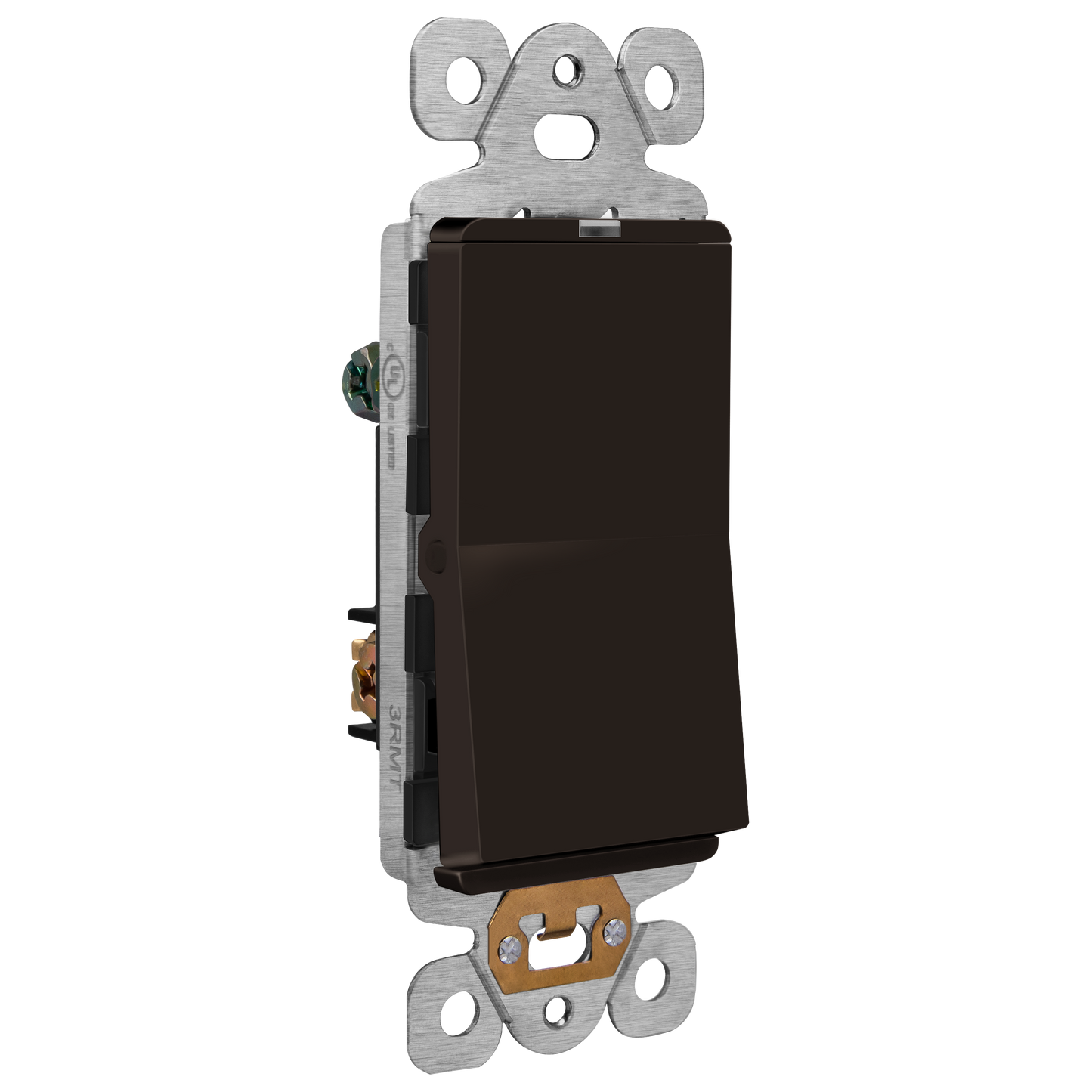 15A Decorator Paddle Light Switch with Locator Light, LED Indicator, 3-Way or Single-Pole
