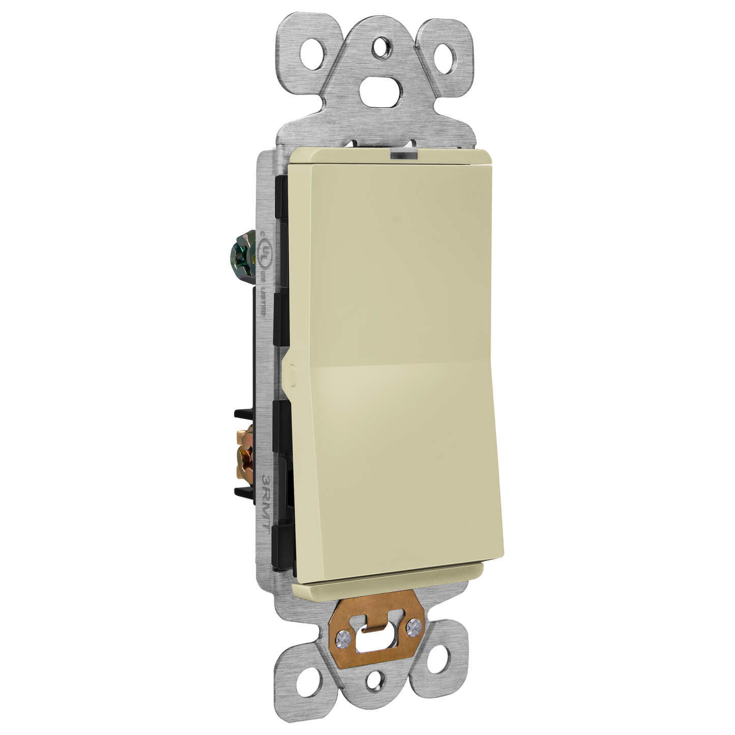 15A Decorator Paddle Light Switch with Locator Light, LED Indicator, 3-Way or Single-Pole