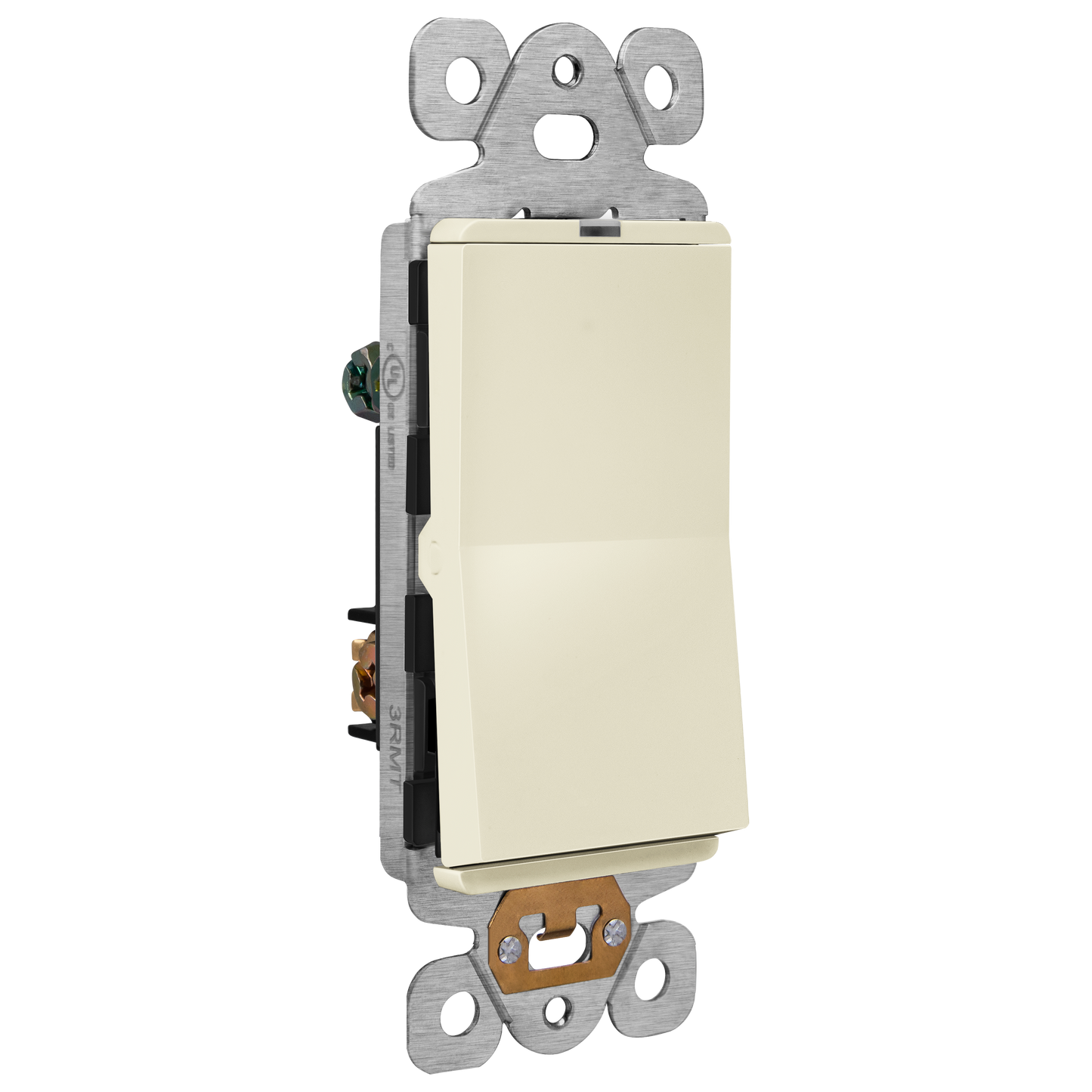 15A Decorator Paddle Light Switch with Locator Light, LED Indicator, 3-Way or Single-Pole