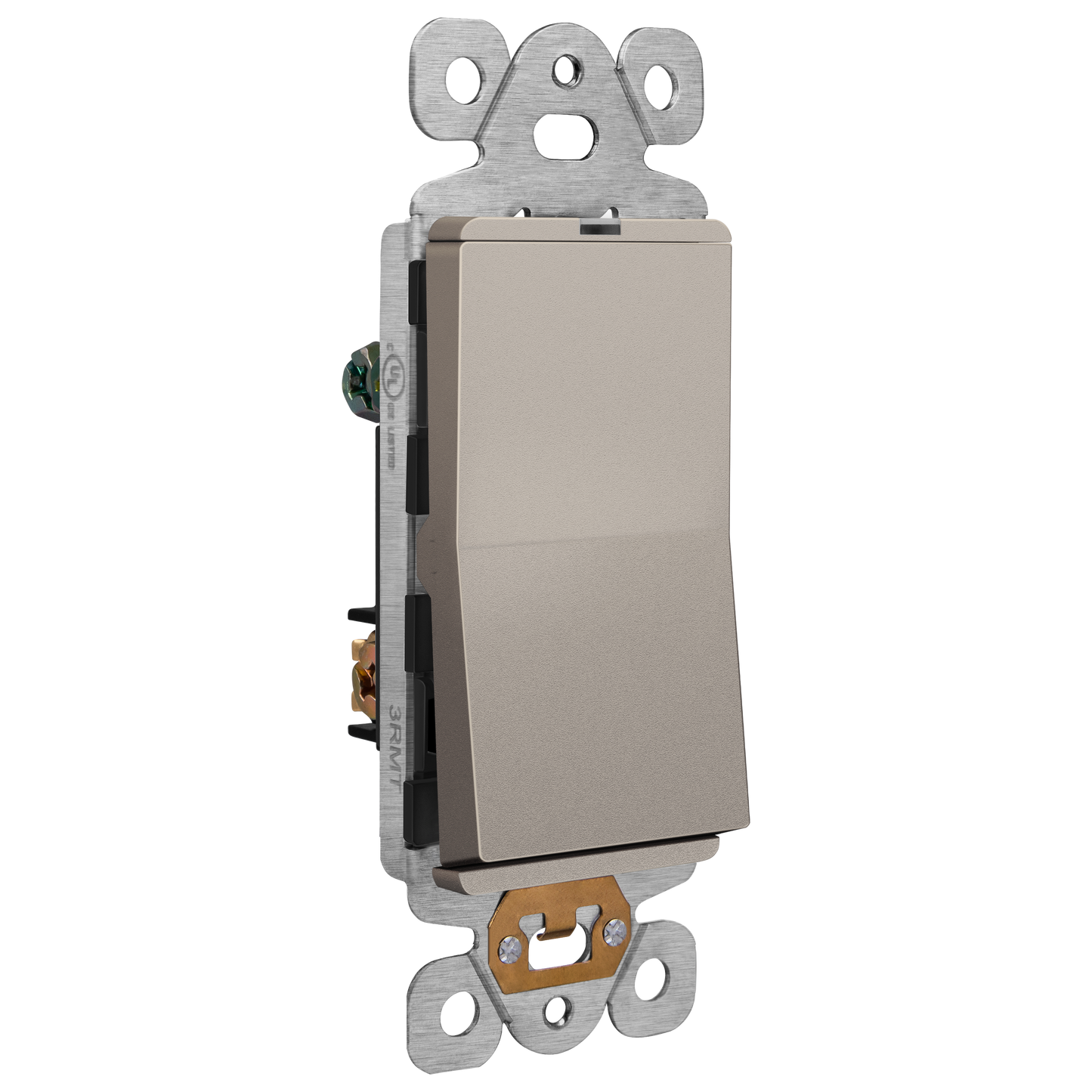 15A Decorator Paddle Light Switch with Locator Light, LED Indicator, 3-Way or Single-Pole