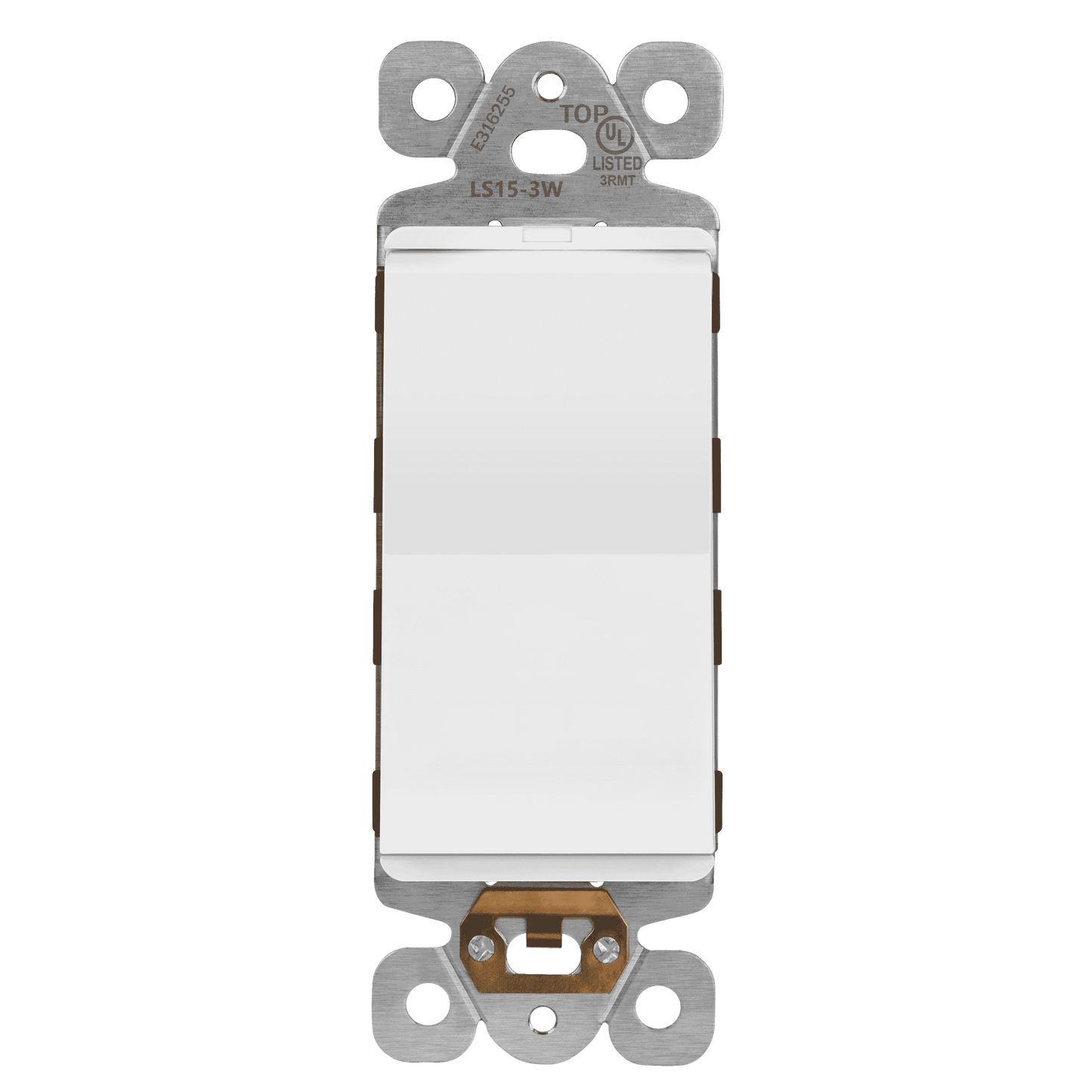 15A Decorator Paddle Light Switch with Locator Light, LED Indicator, 3-Way or Single-Pole