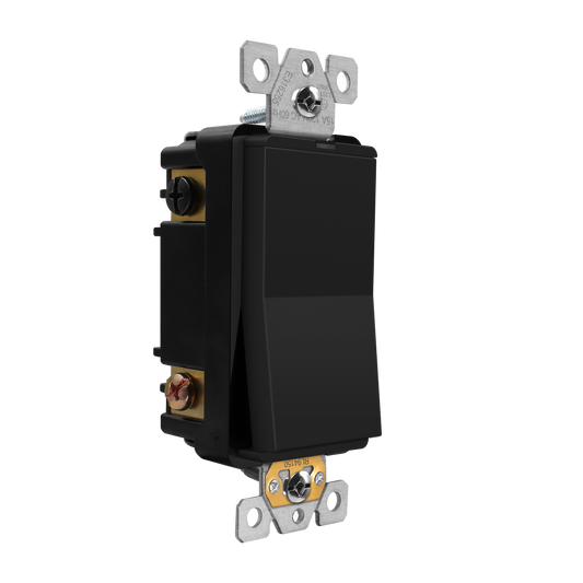 15A Decorator Paddle Light Switch with Locator Light, LED Indicator, 4-Way