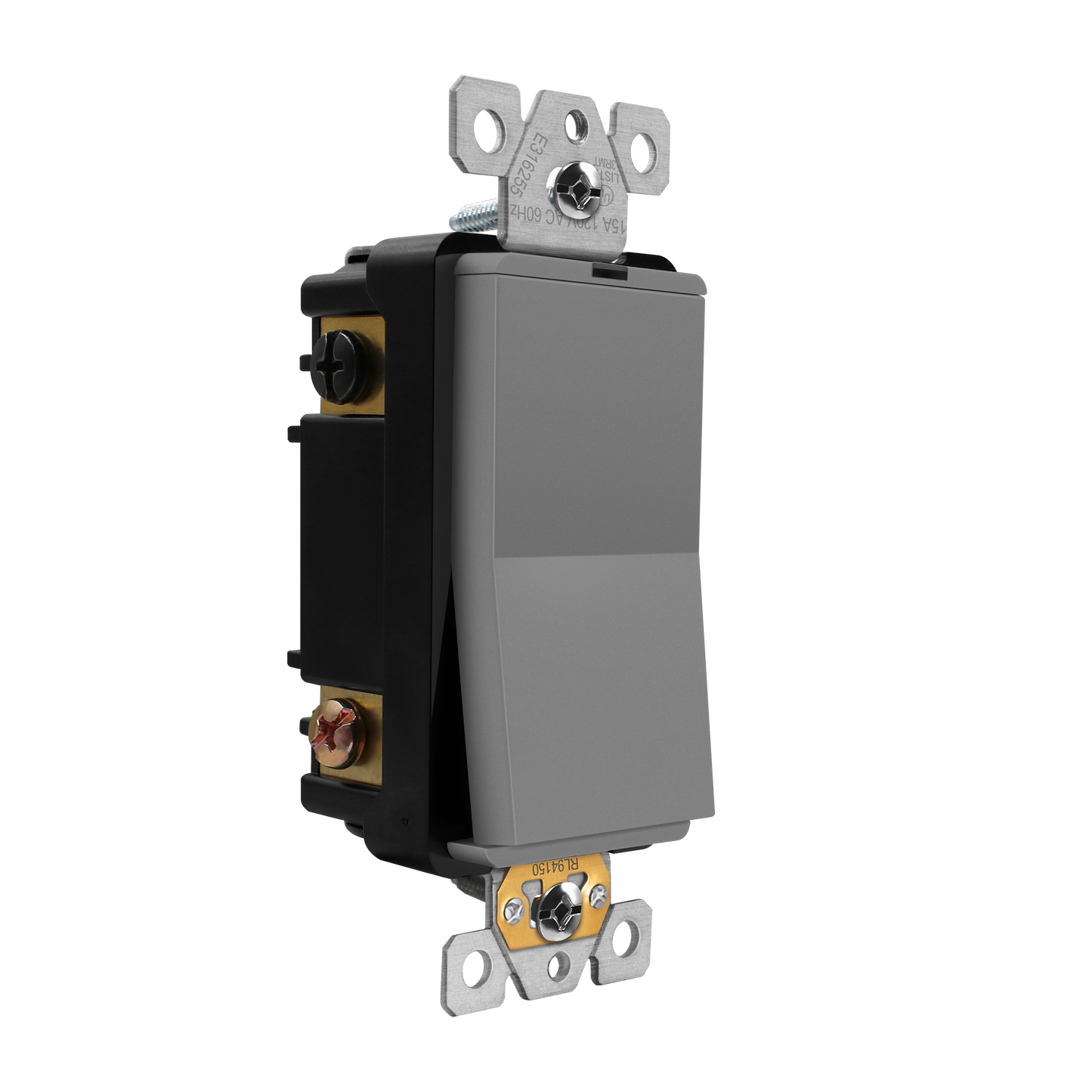 15A Decorator Paddle Light Switch with Locator Light, LED Indicator, 4-Way