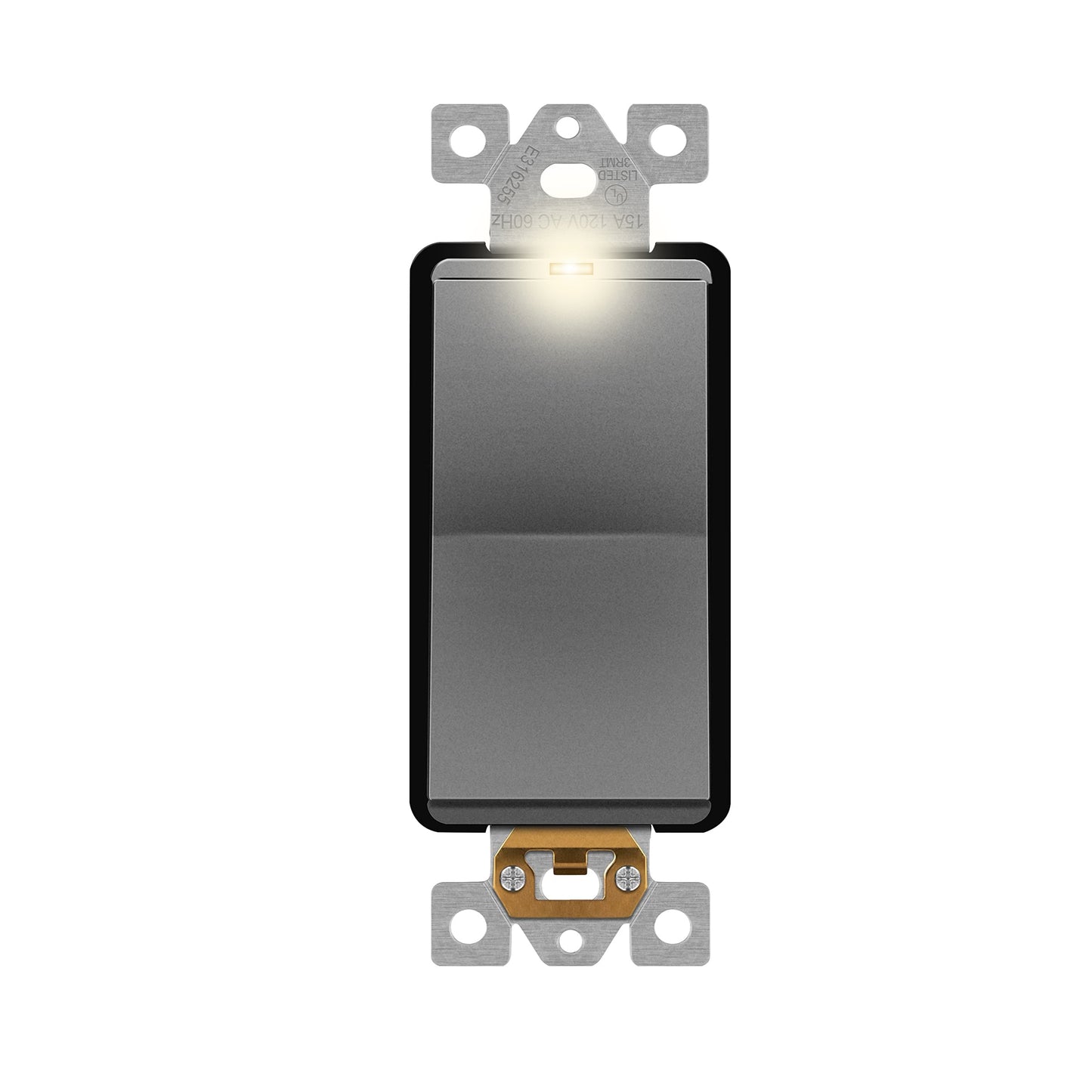 15A Decorator Paddle Light Switch with Locator Light, LED Indicator, 4-Way