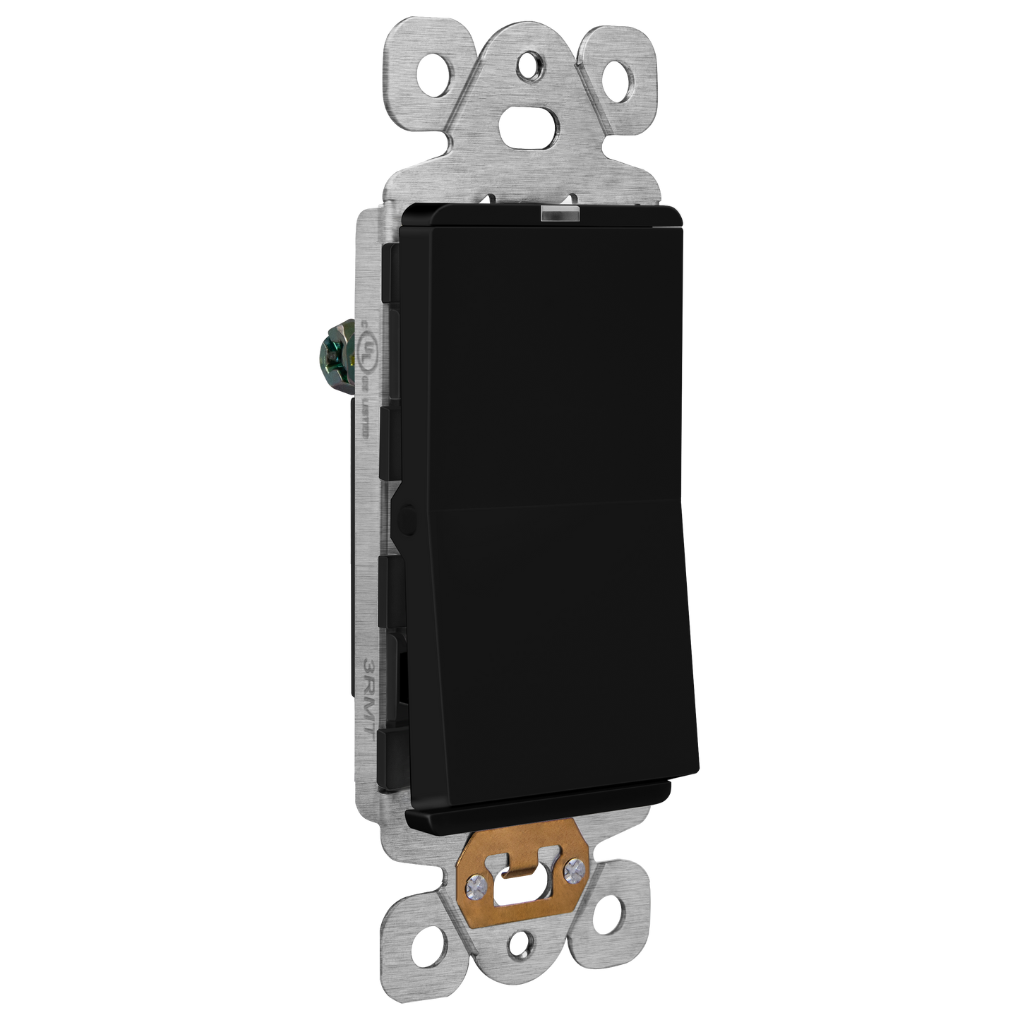 15A Decorator Paddle Light Switch with Locator Light, LED Indicator, Single-Pole, 3-Wire