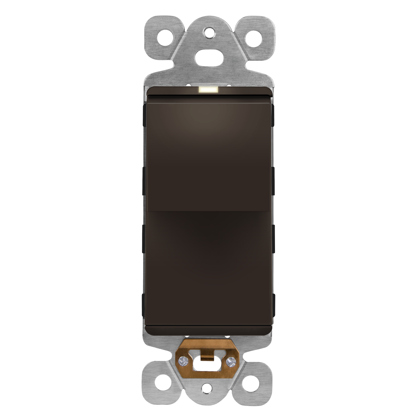 15A Decorator Paddle Light Switch with Locator Light, LED Indicator, Single-Pole, 3-Wire
